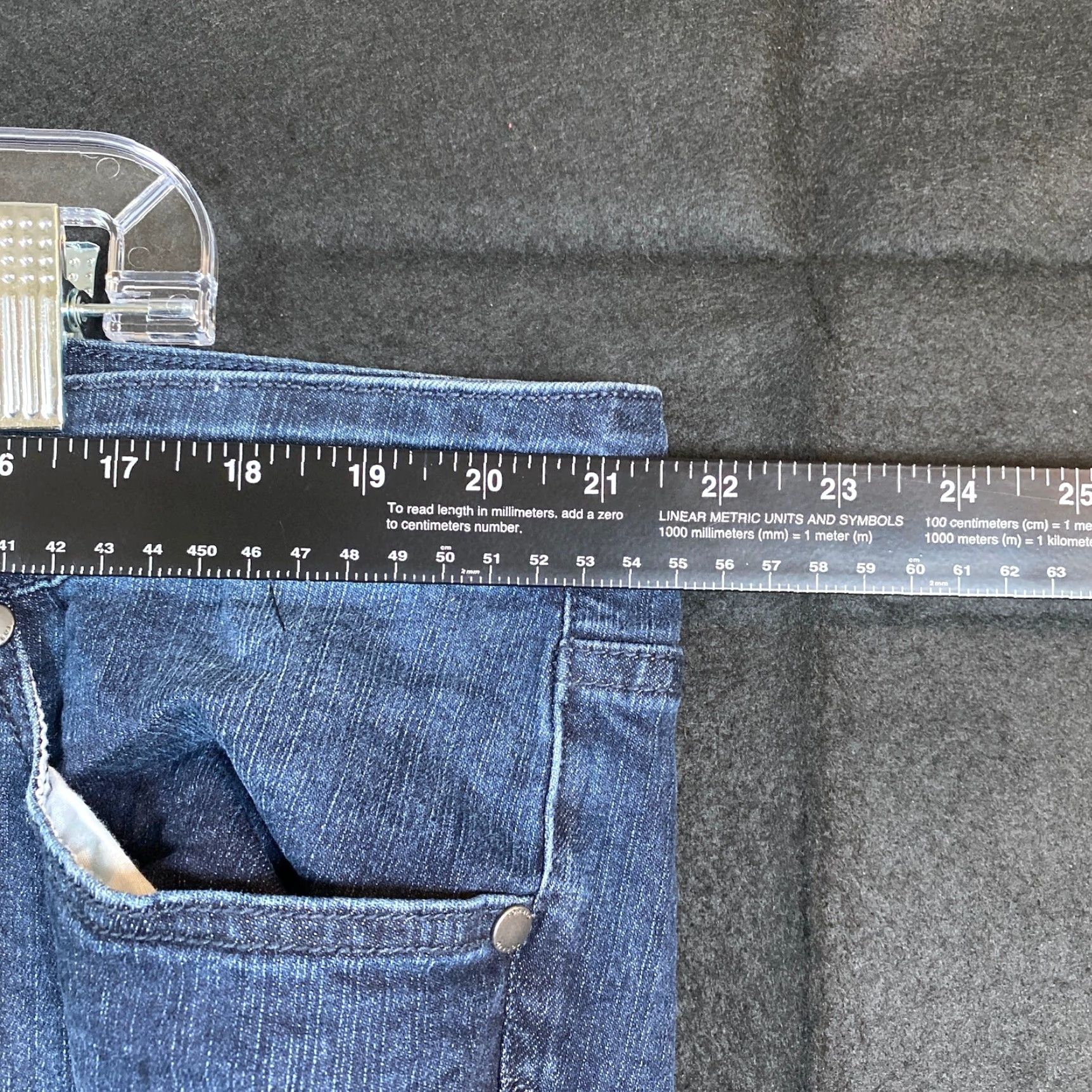 Torrid Torrid Jeans Blue Denim High Rise Straight Leg Stretch Cotton Blend 22 Womens Size 40" / US 18 - 6 Thumbnail