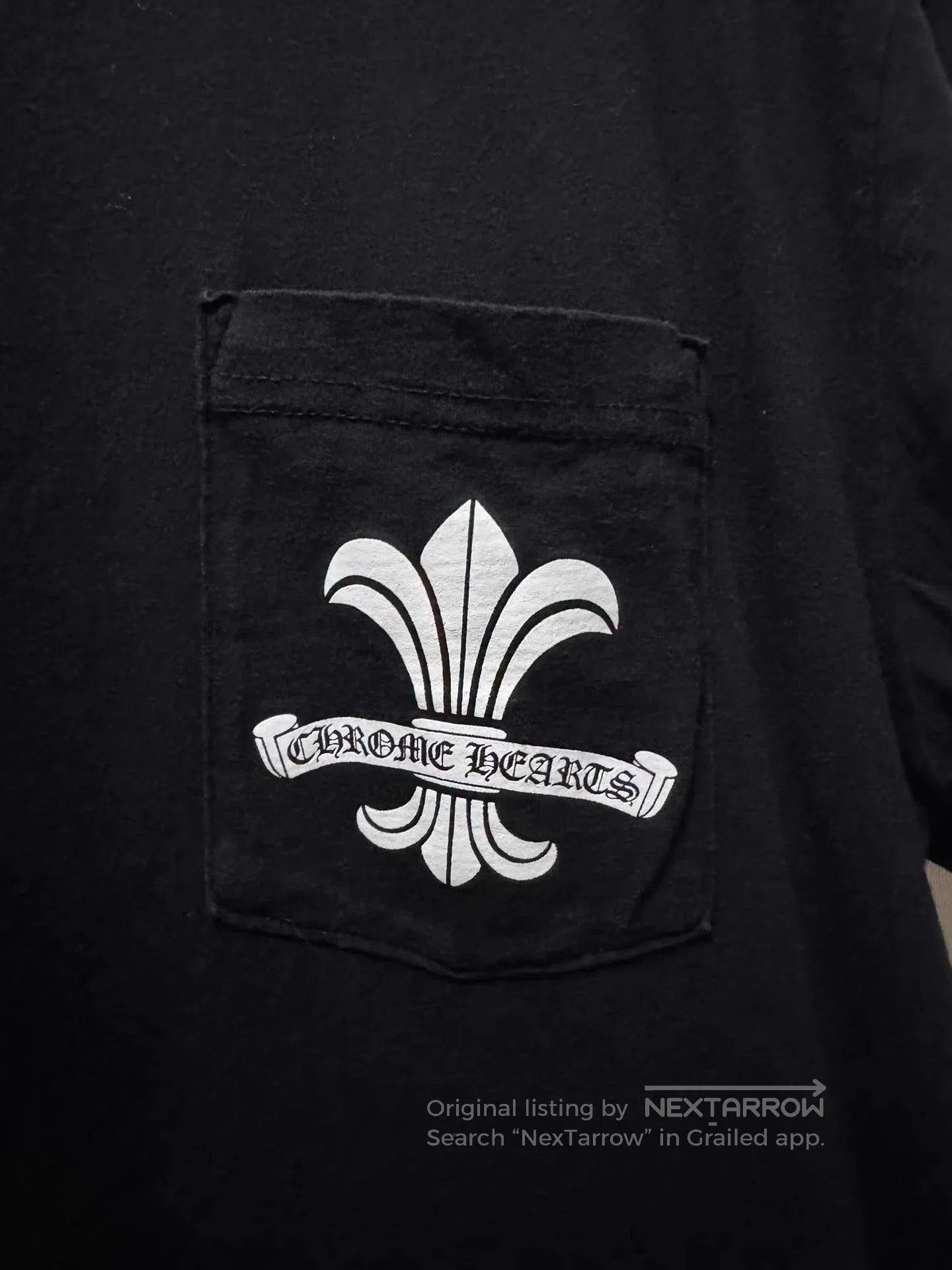 Chrome Hearts Black Short Sleeve T-Shirt with Pocket Logo. Size US L / EU 52-54 / 3 - 3 Thumbnail