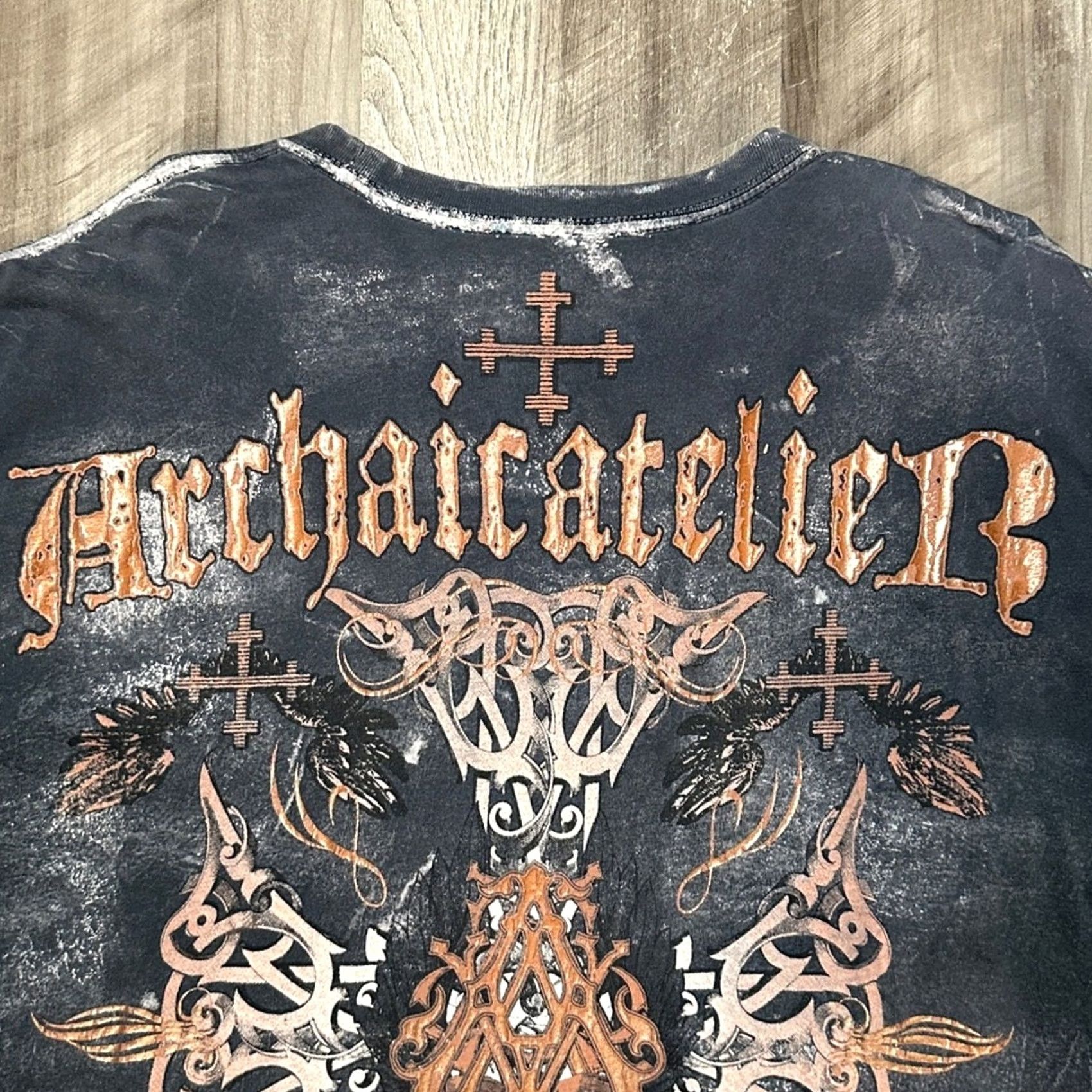 Affliction Affliction Archaic Atelier Newman Tee XL Men Black Size US XL / EU 56 / 4 - 4 Thumbnail