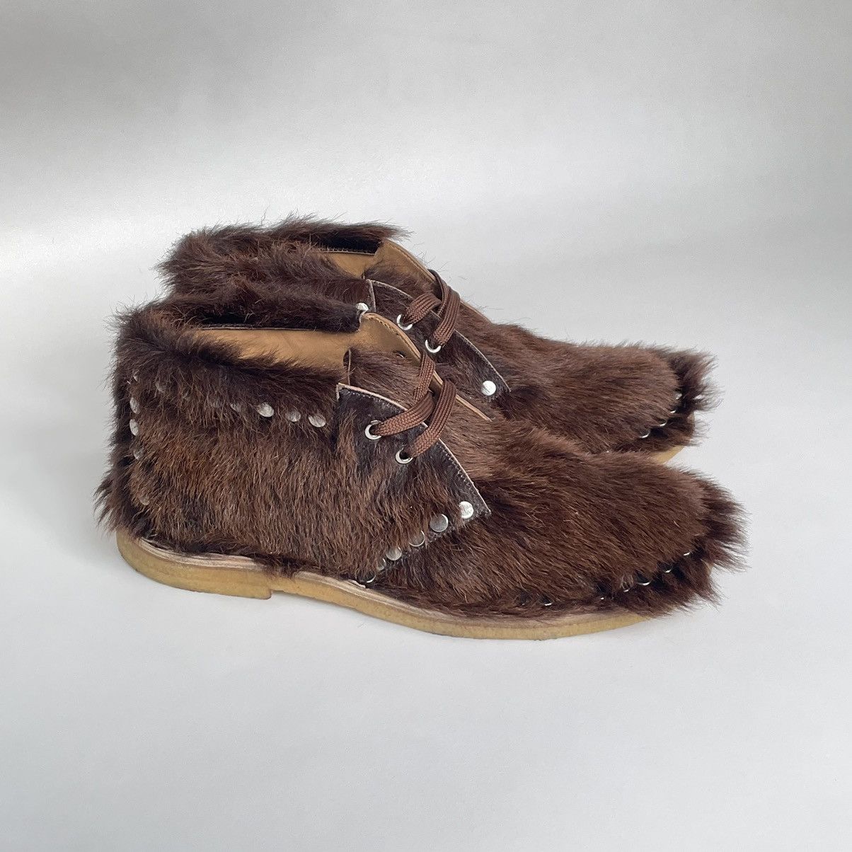 Prada A/W 17 ‘Studded Fur’ Chukka Boots Size US 11 / EU 44 - 1 Thumbnail
