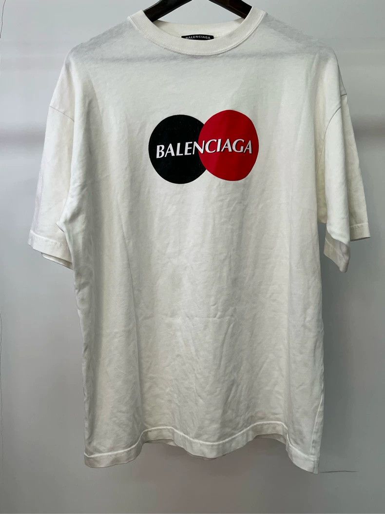 Balenciaga Balenciaga Mastercard Print Short Sleeve - dmc Size US S / EU 44-46 / 1 - 1 Thumbnail