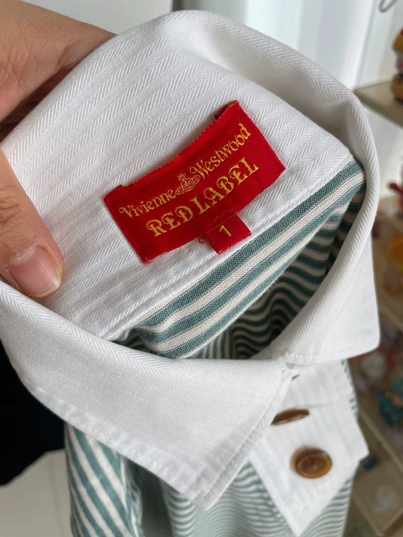 Vivienne Westwood Vivienne Westwood size1 Green striped shirt in short sleeve Size S / US 4 / IT 40 - 6 Thumbnail