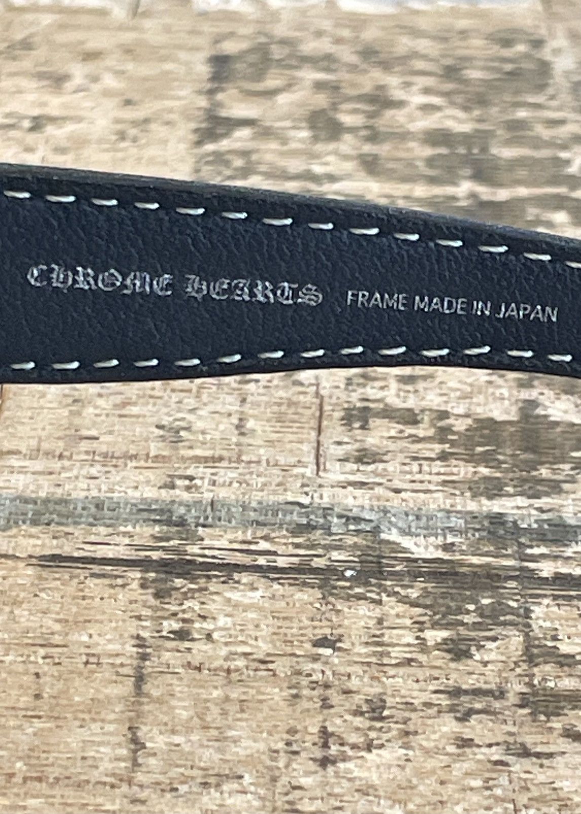 Chrome Hearts Chrome Hearts Deviant II Black Leather Temples Rare Size ONE SIZE - 12 Thumbnail