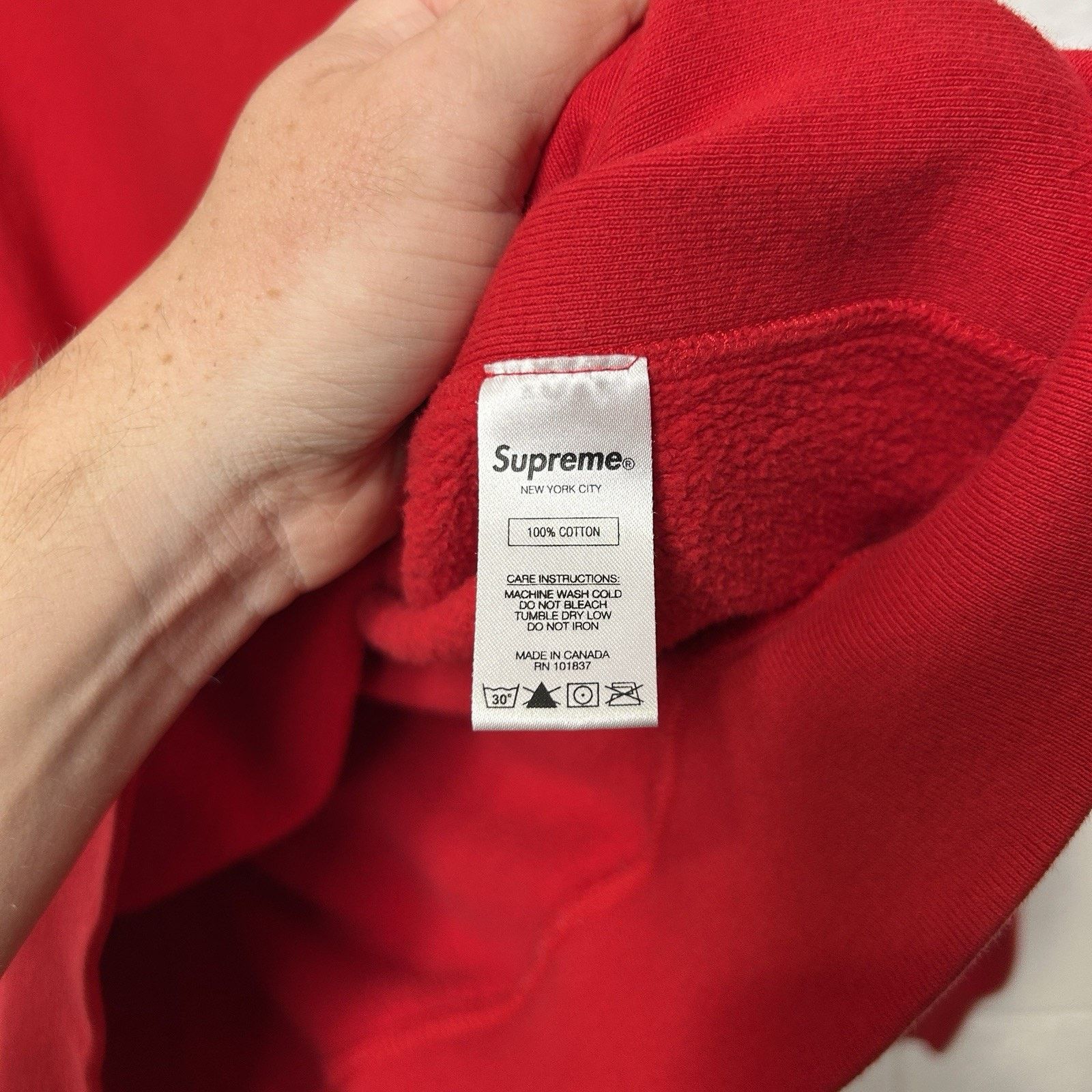 Supreme Supreme Studded Back Hooded Sweatshirt Hoodie “Red” SS18 Size US L / EU 52-54 / 3 - 7 Thumbnail