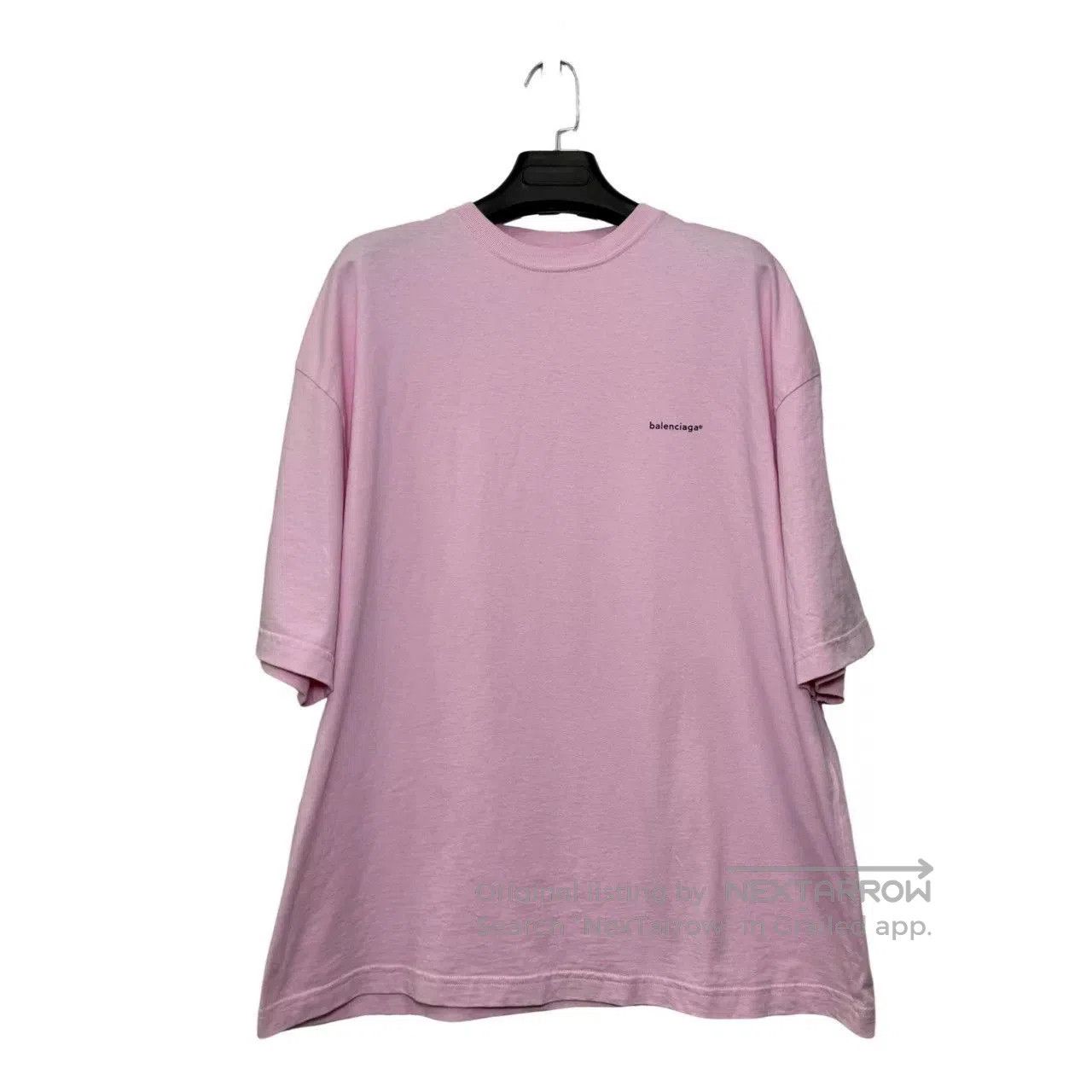 Balenciaga Balenciaga Pink Logo Short Sleeve XS. Size XS / US 0-2 / IT 36-38 - 1 Thumbnail