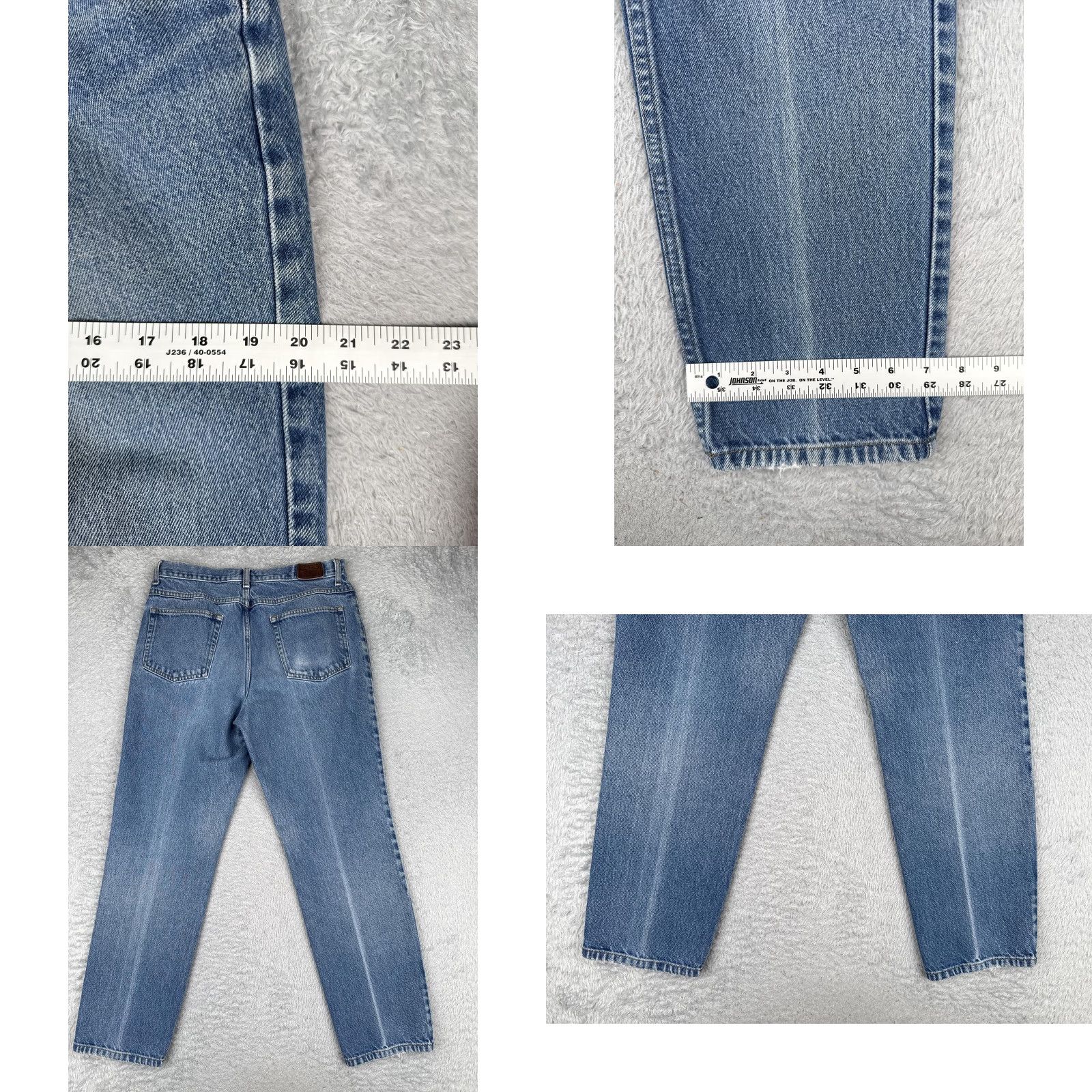 Vintage L.L.Bean Jeans Mens 33x30 Blue 5-Pocket Classic Fit Straight Leg Cotton Denim Size US 33 - 9 Thumbnail