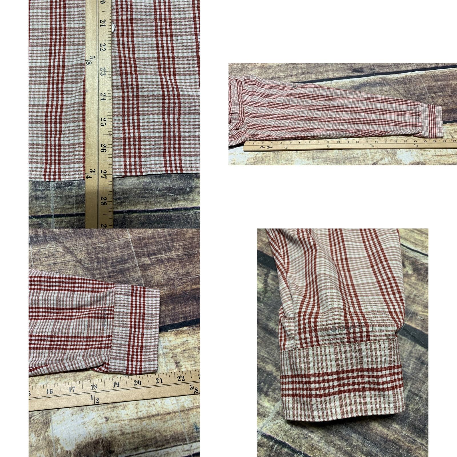 Merrell MERRILL Shirt Men’s LARGE Long Sleeve Button Front OPTI-WICK RUST TAN PLAID EUC Size US L / EU 52-54 / 3 - 8 Thumbnail
