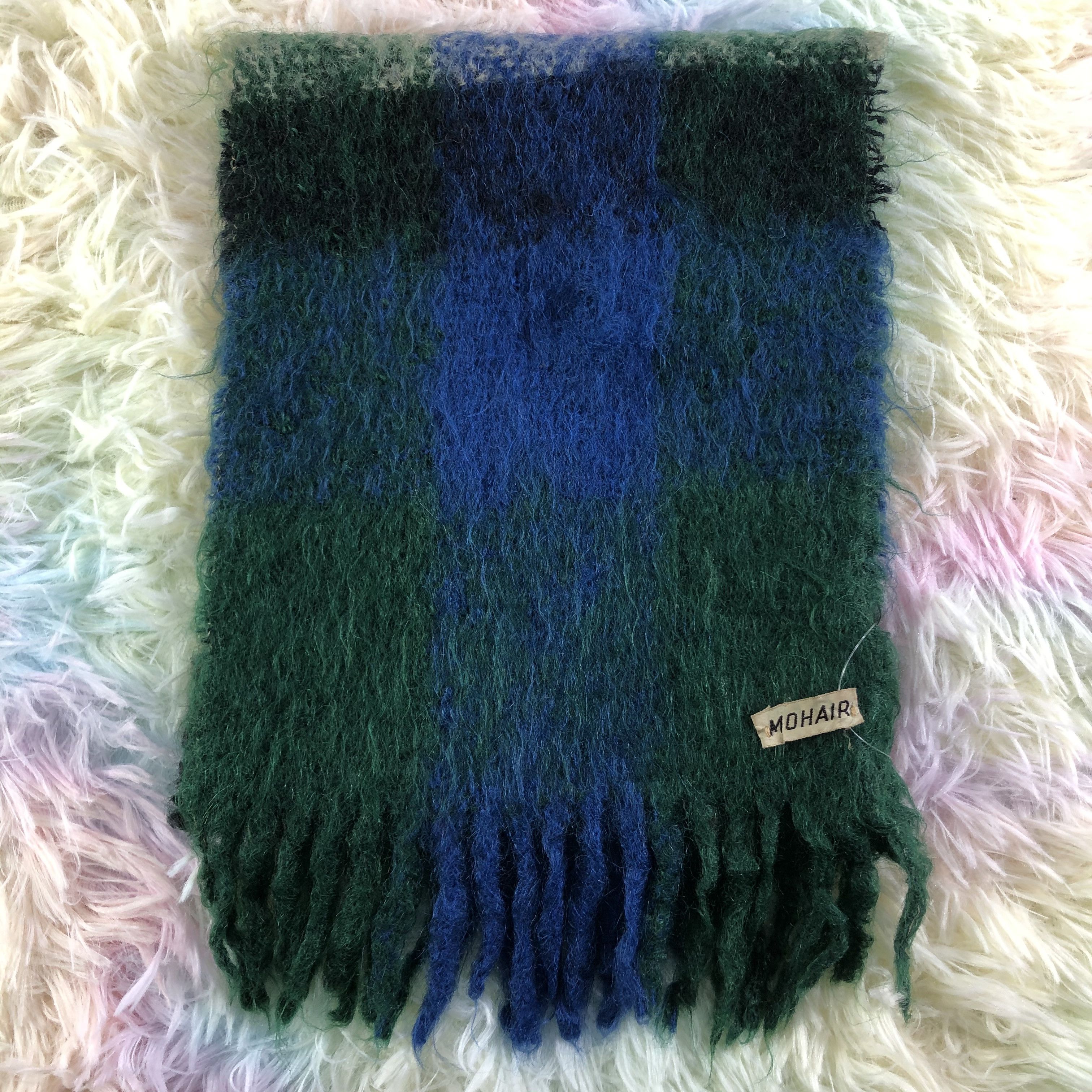 Vintage Mohair Scarf / Muffler / Neckwear - KM289 Size ONE SIZE - 2 Thumbnail
