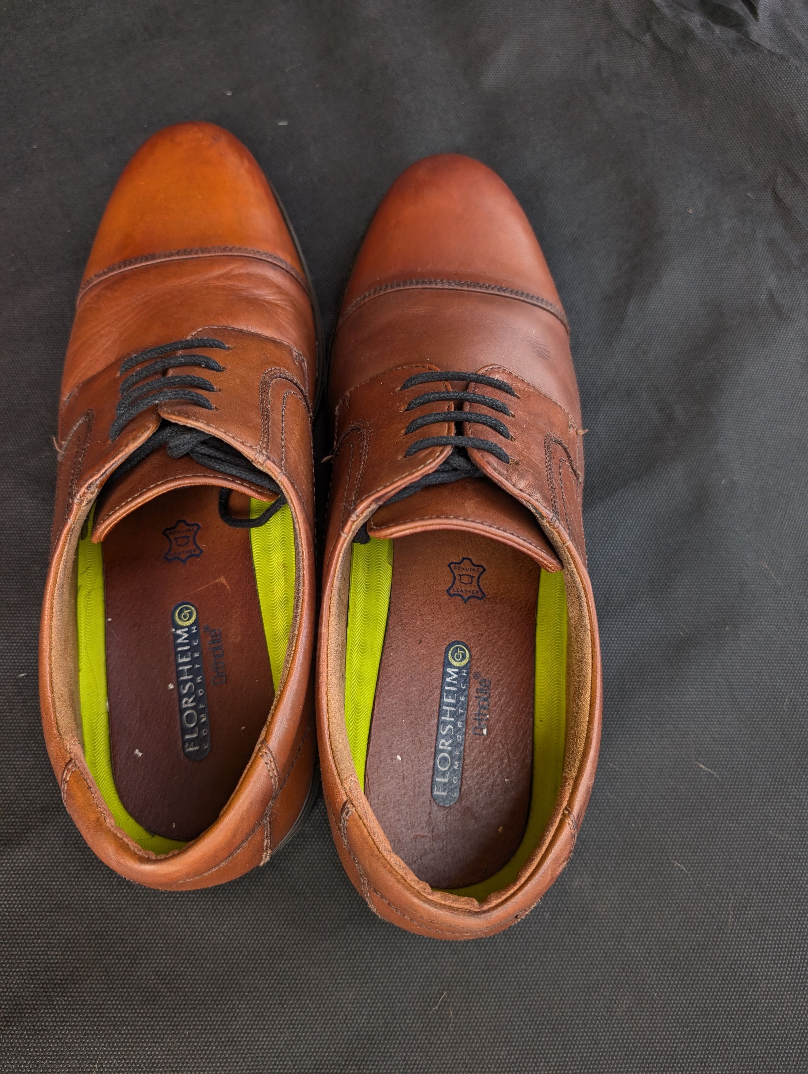 Florsheim Midtown Cap Toe Oxford Cognac Brown Size US 10.5 / EU 43-44 - 3 Thumbnail