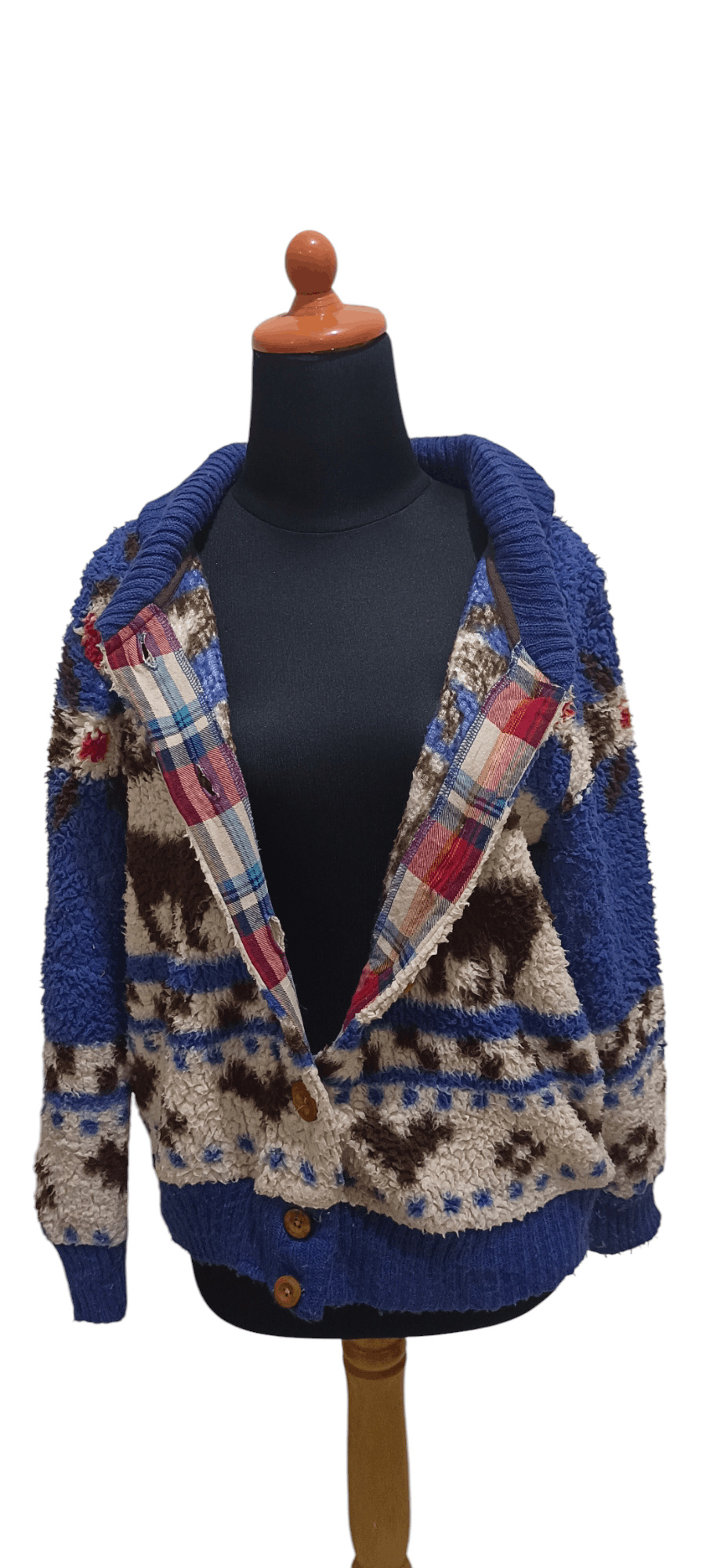 Japanese Brand Vintage 1990s Cardigan Cristmas Theme Size M / US 6-8 / IT 42-44 - 3 Thumbnail
