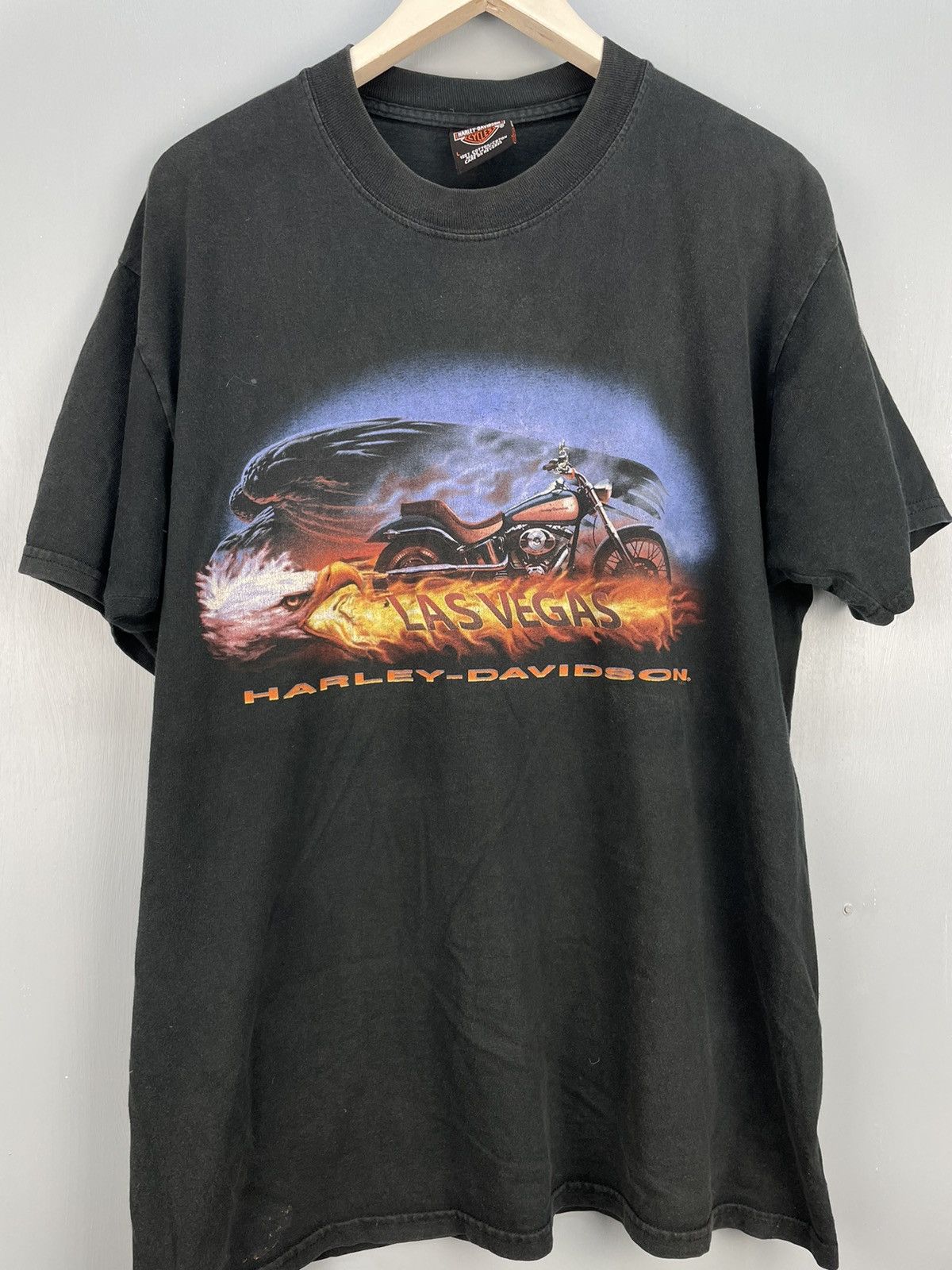 Harley Davidson Vintage Y2K Harley Davidson Las Vegas t shirt Size US L / EU 52-54 / 3 - 3 Thumbnail