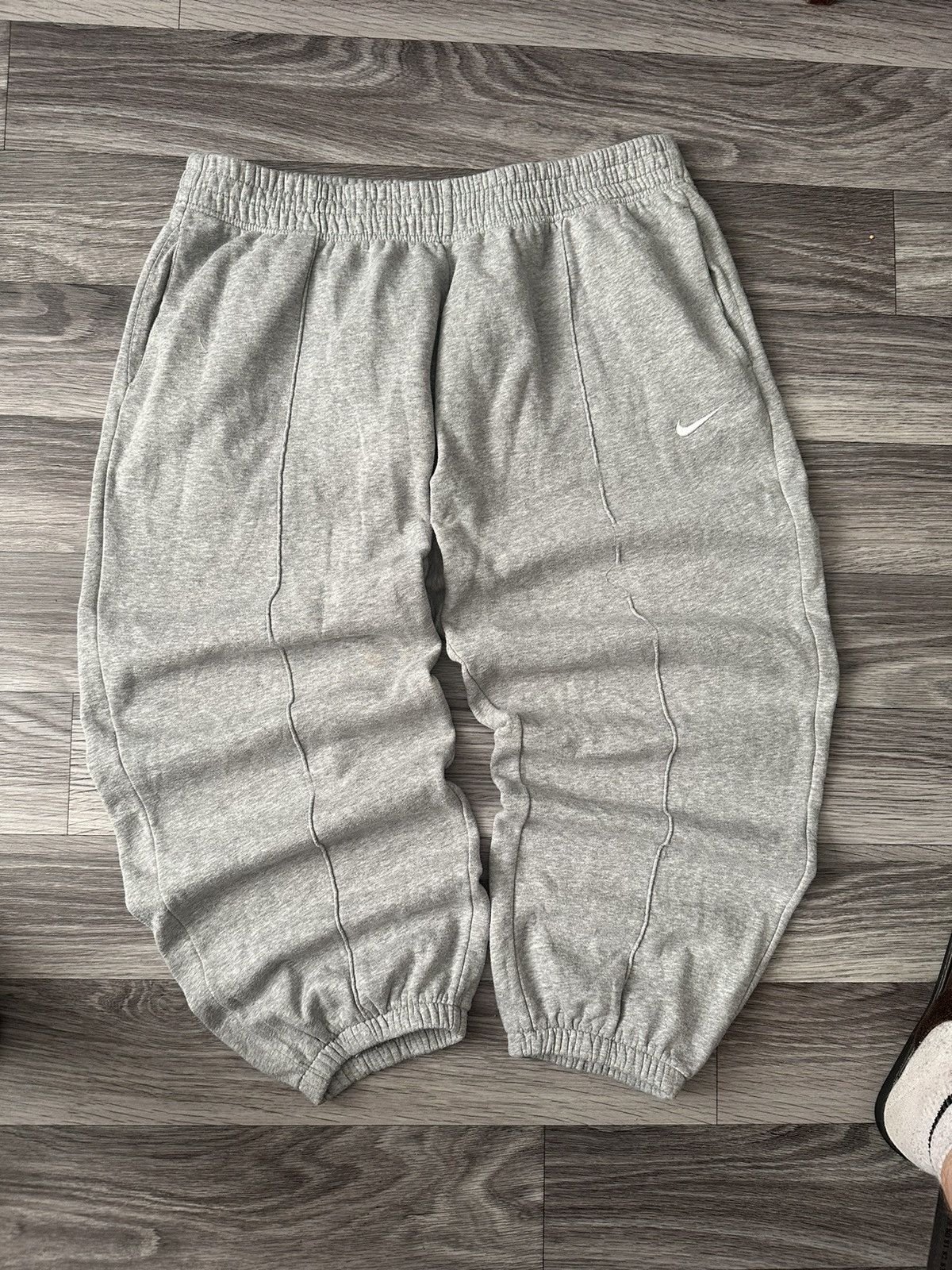 Nike × Nike ACG × Vintage Vintage Nike Swoosh Cotton Baggy Trackpants Y2K XL rap fit Size US 36 / EU 52 - 1 Thumbnail