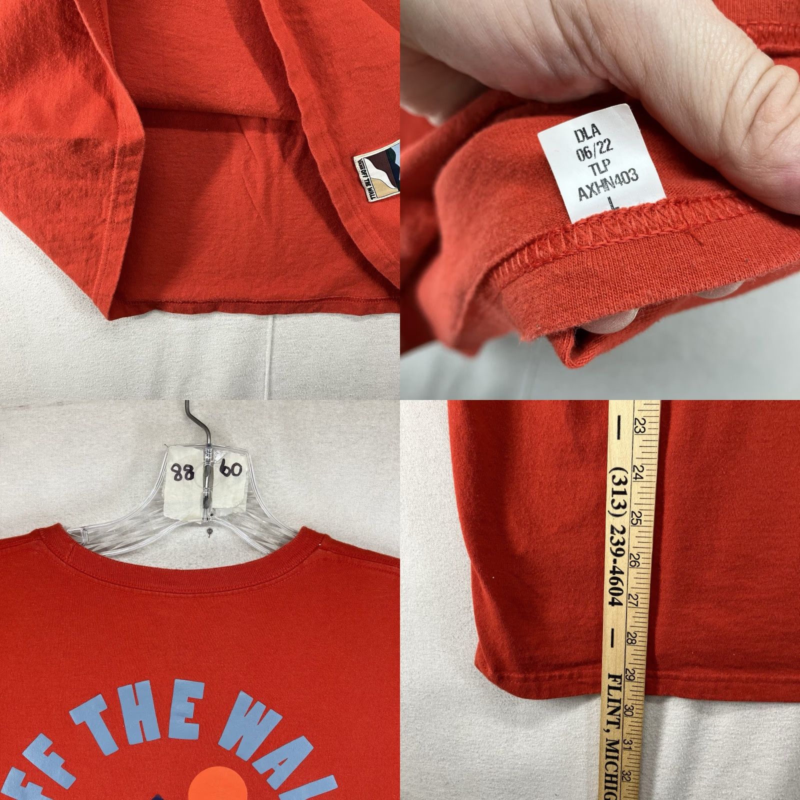Vans VANS "Outdoor Club" Graphic T-Shirt Men's Large Red Cotton Short Sleeve All Seasons Size US L / EU 52-54 / 3 - 8 Thumbnail