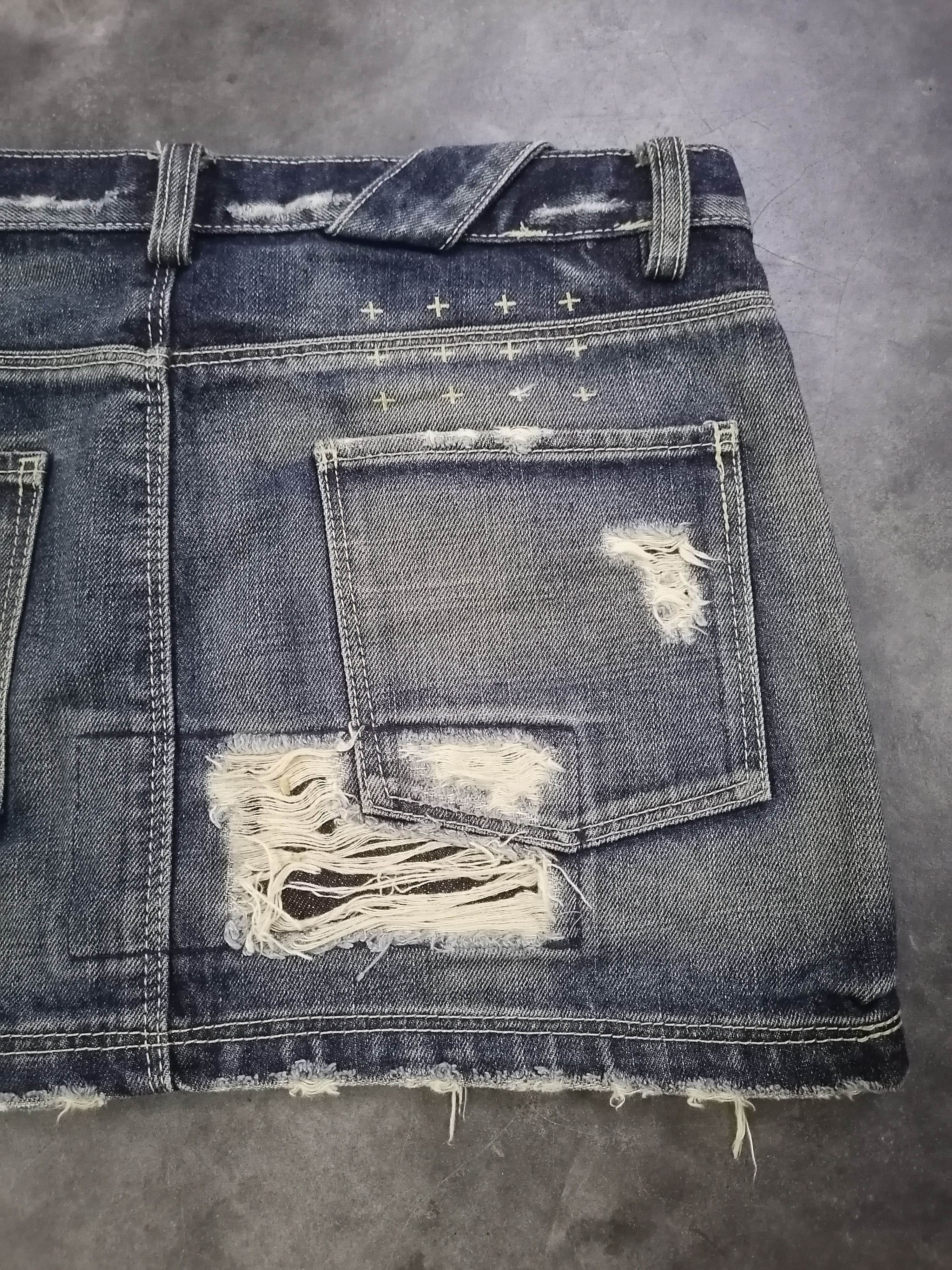 Japanese Brand Ksubi Twinnie Minnie Patchwork Denim Skirts Size 32" / US 10 / IT 46 - 7 Thumbnail