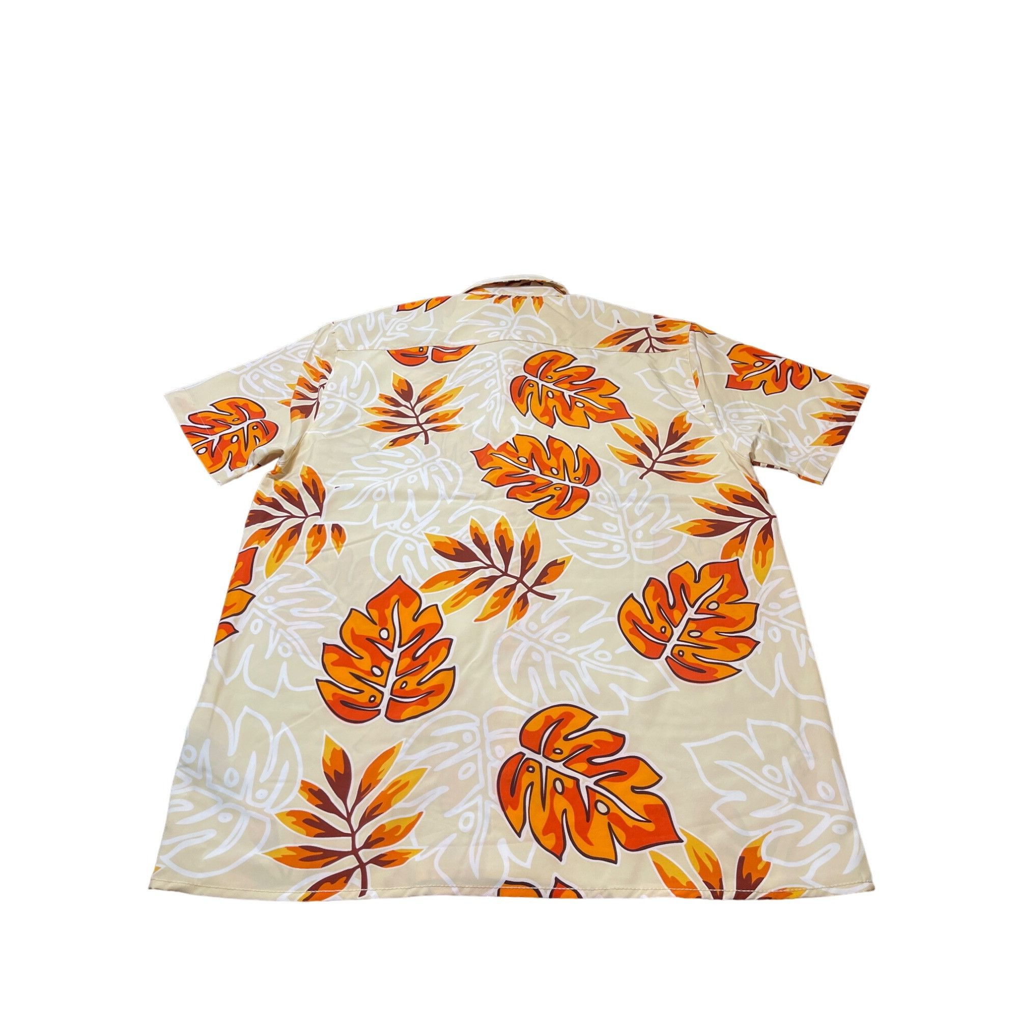 Other Good Vibes Hawaiian Shirt Large Ecru Rust Stretch Short Slee Size US L / EU 52-54 / 3 - 4 Thumbnail