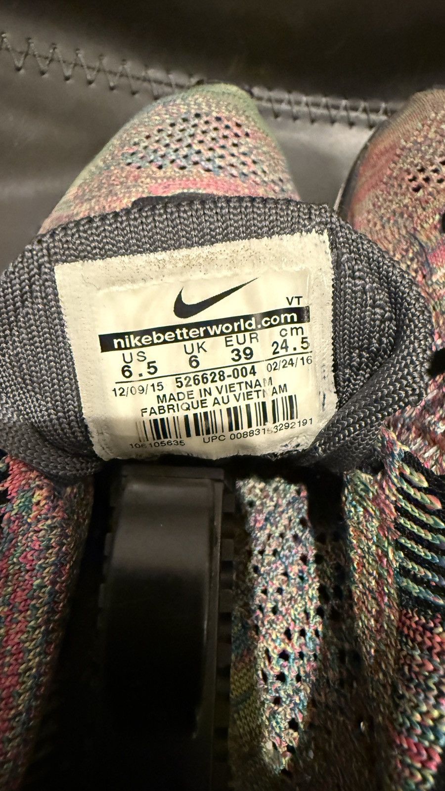 Nike Nike Flyknit Racer 2016 Multicolor SZ 6.5 - great condition Size US 6.5 / EU 39-40 - 6 Thumbnail