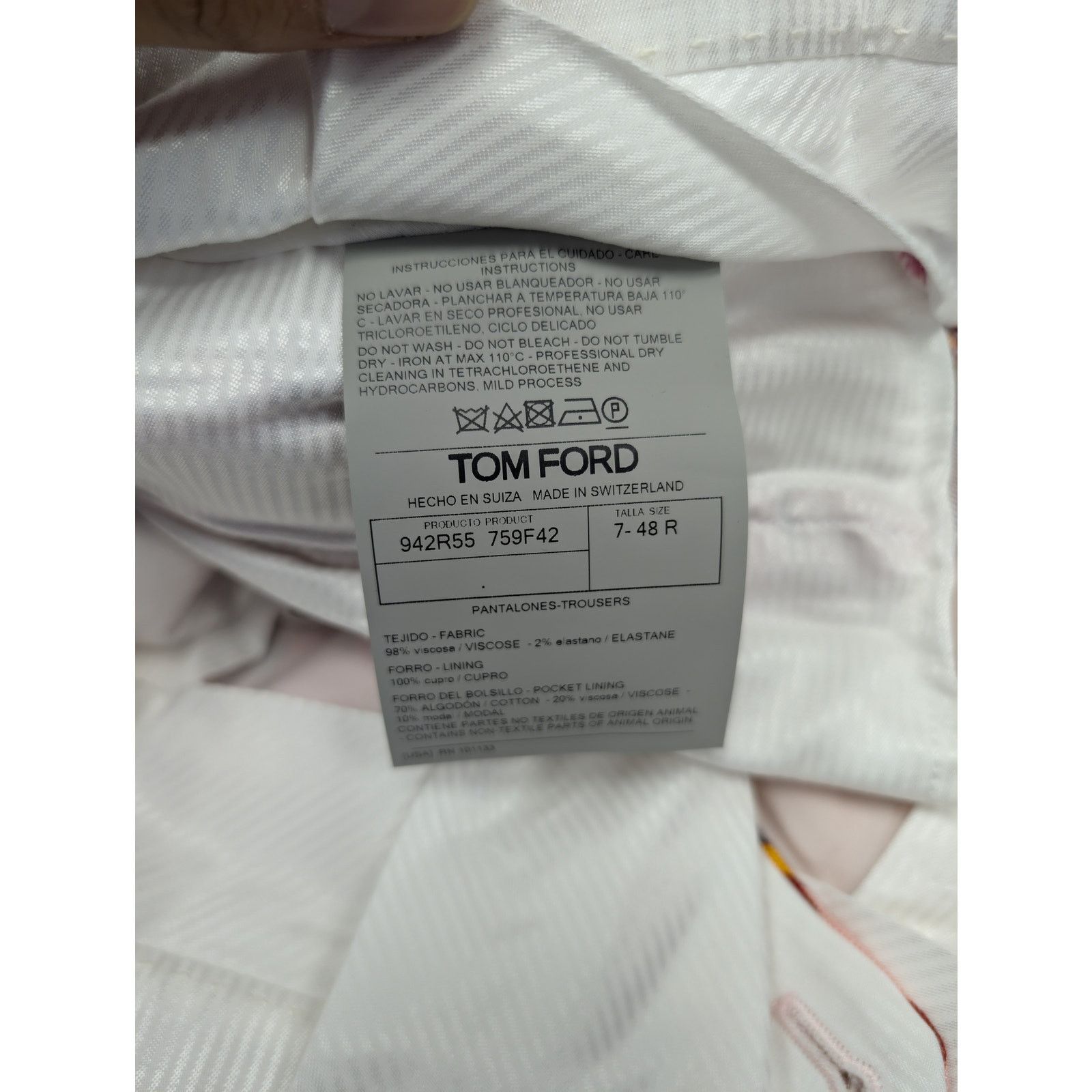 Tom Ford o1rshd1 Pant Trousers in Multicolor Size US 32 / EU 48 - 18 Thumbnail