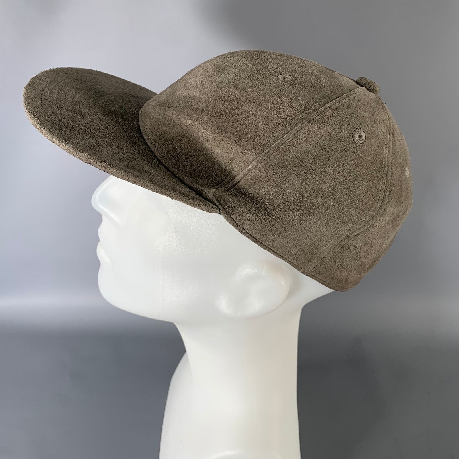 KIJIMA TAKAYUKI KIJIMA TAKAYUKI Size M Grey Solid Goat Suede Hats Size ONE SIZE - 4 Thumbnail