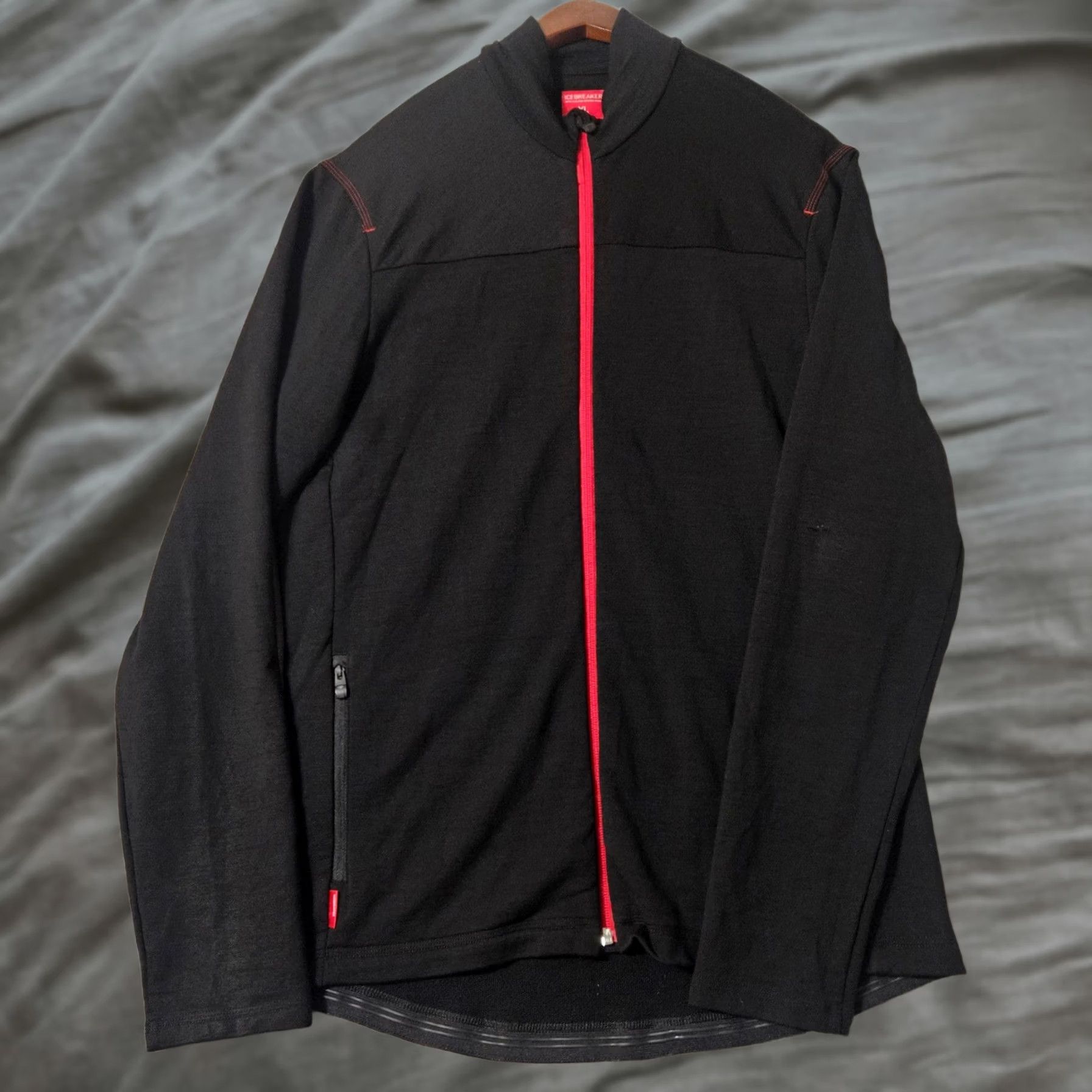 Icebreaker Icebreaker Sweater Mens XL Black Merino Wool Stretch Full Zip Jacket Size Size US XL / EU 56 / 4 - 1 Thumbnail