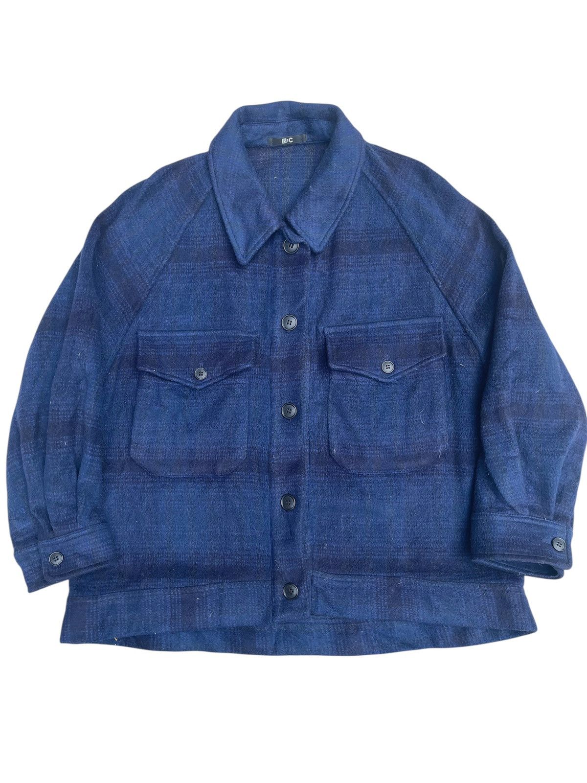 Japanese Brand × Uniqlo × Vintage Vintage Uniqlo Plaid Button-Up Jacket – Workwear Style Size US L / EU 52-54 / 3 - 1 Thumbnail