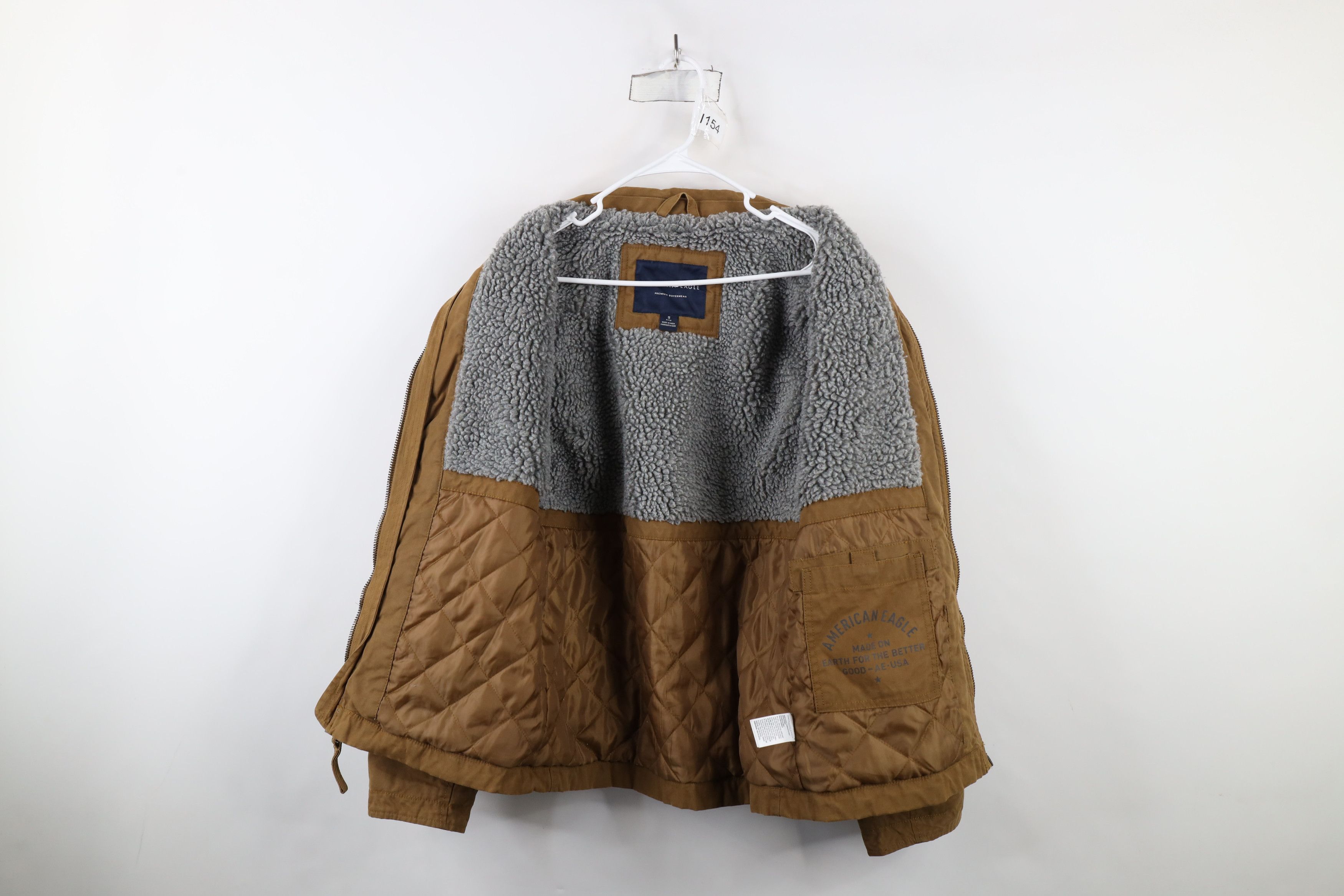 American Eagle Outfitters × Vintage Vintage American Eagle Outfitters Lined Waxed Canvas Jacket Size US S / EU 44-46 / 1 - 10 Thumbnail