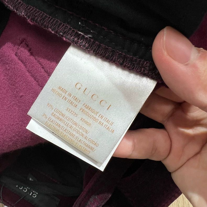 Gucci Gucci Burgundy corduroy trousers 2504-Nextarrow Size US 38 / EU 54 - 6 Thumbnail