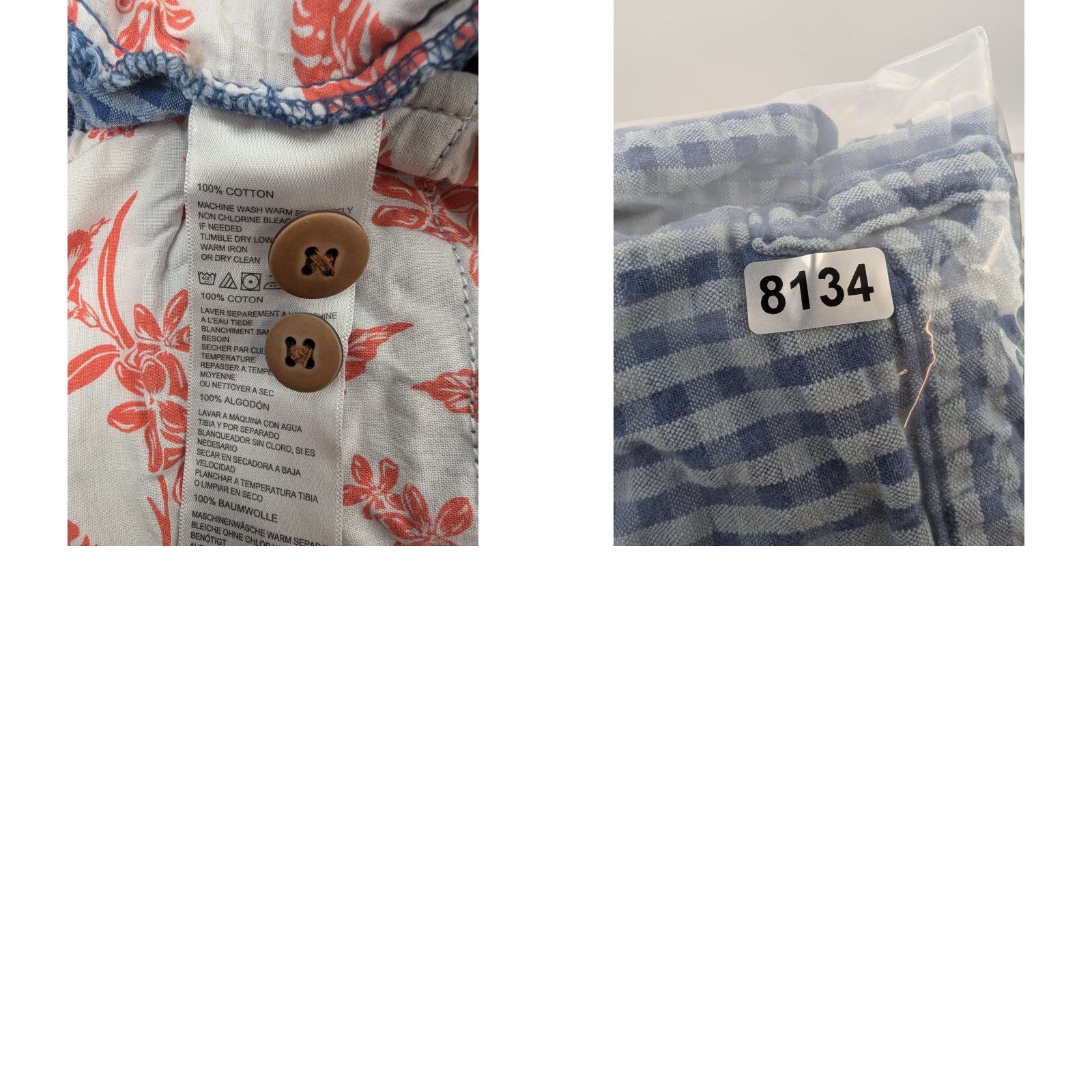 Tommy Bahama Tommy Bahama Seersucker Shorts Men's 32 Blue Gingham Plaid Summer Casual Cotton Beach, Tropical Mens Regular Shorts Size US 32 / EU 48 - 8 Thumbnail
