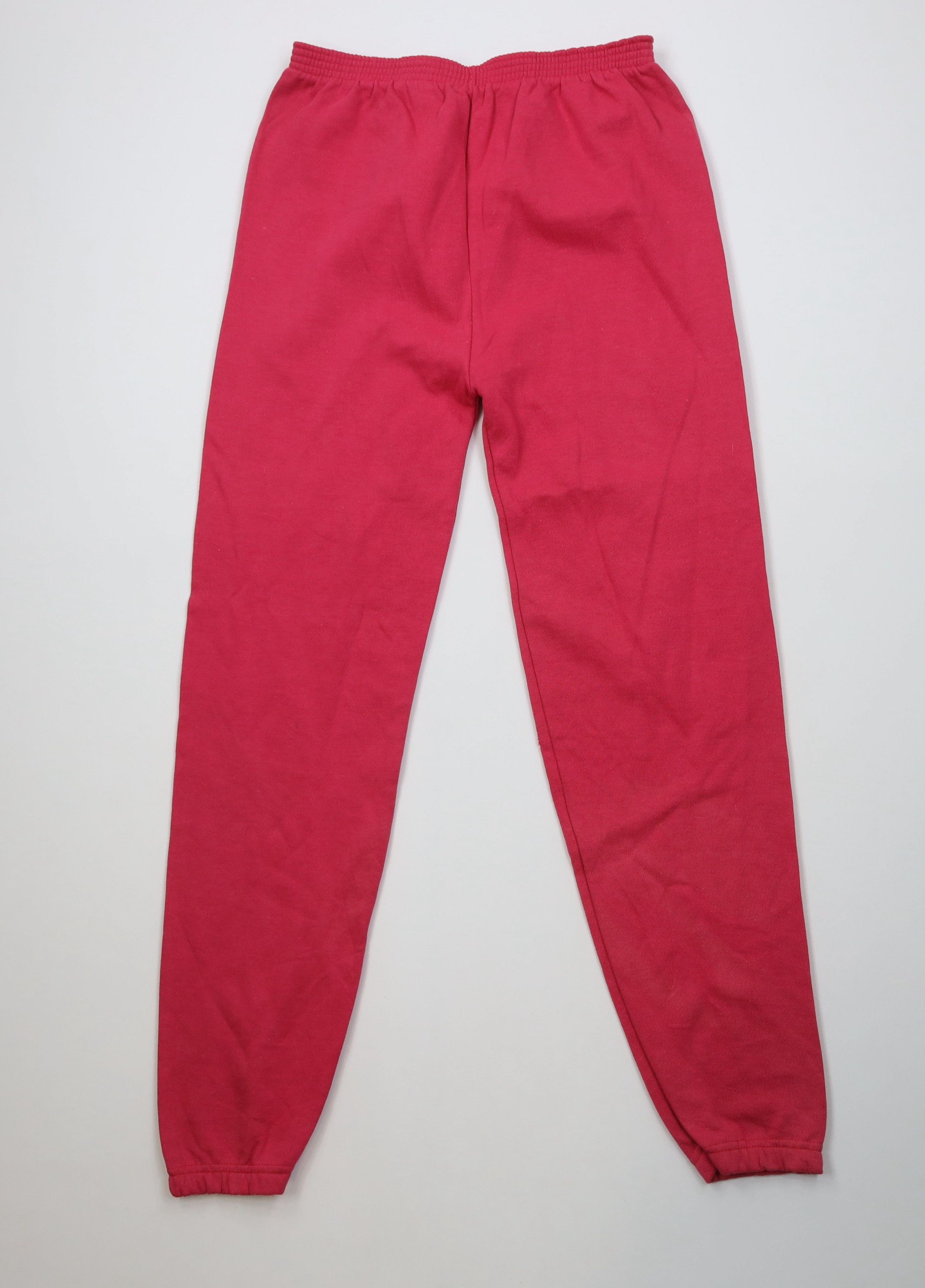 Vintage Vintage 70s Streetwear Cuffed Sweatpants Joggers Pink USA Size 29" - 1 Thumbnail