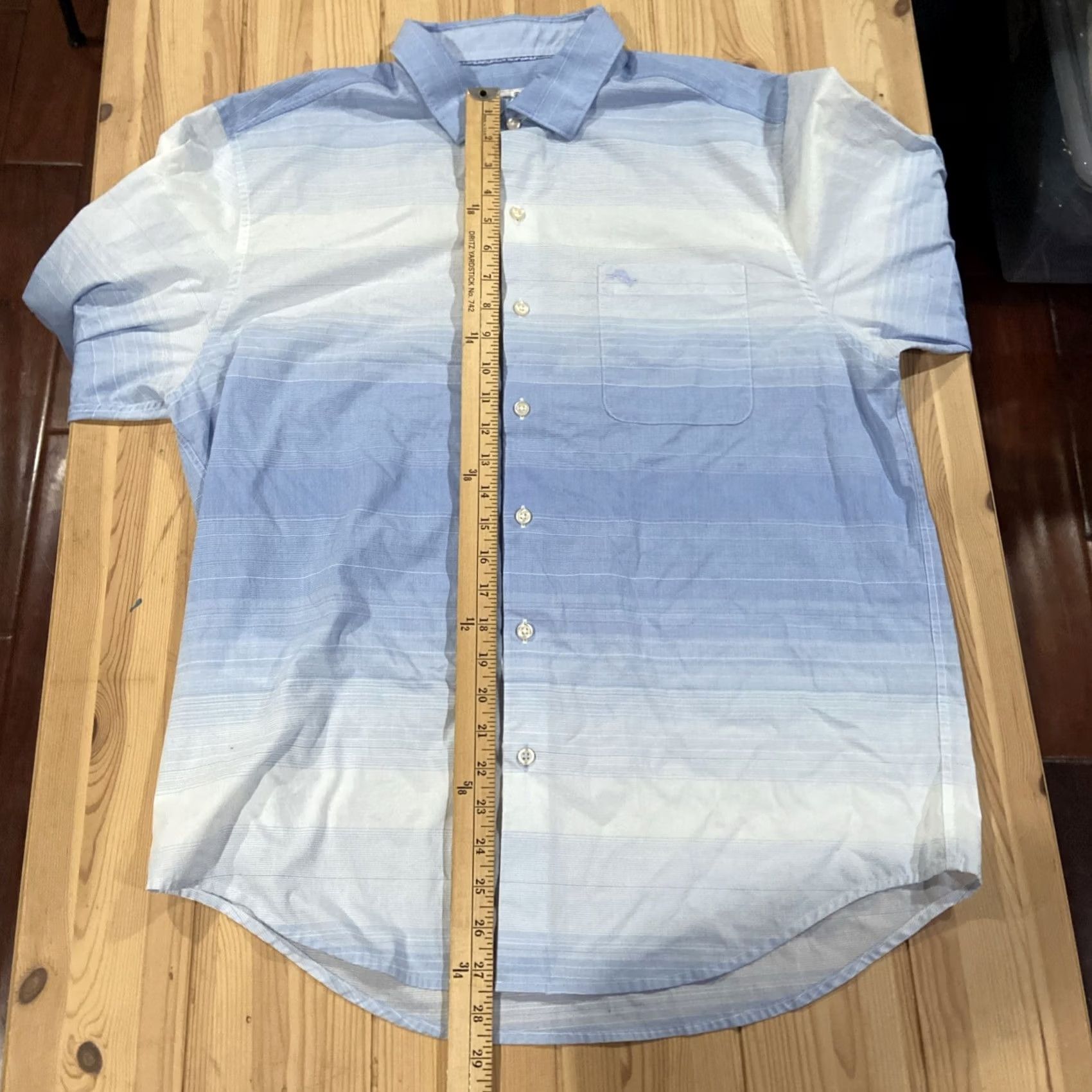 Tommy Bahama Tommy Bahama Newport Coast Blue Stripe Button Shirt Mens L Size US L / EU 52-54 / 3 - 5 Thumbnail