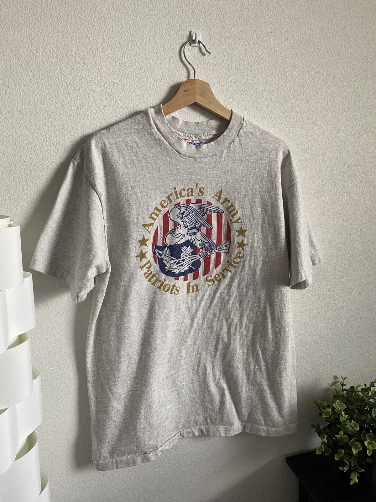 Vintage Vintage 90s Army Military Single Stitch Tee Size US L / EU 52-54 / 3 - 2 Thumbnail