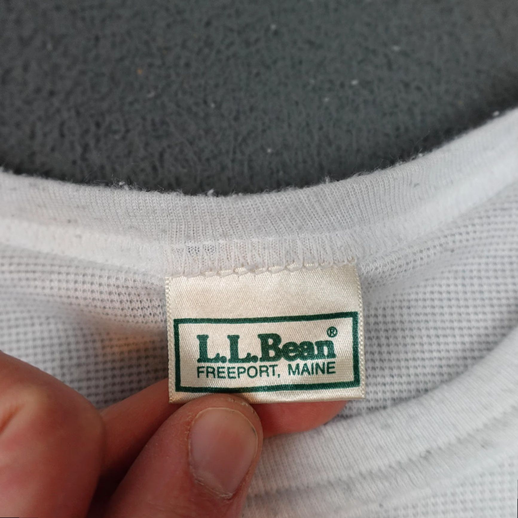 Vintage VINTAGE L.L. Bean Shirt Mens XL White Thermal Size US XL / EU 56 / 4 - 4 Thumbnail