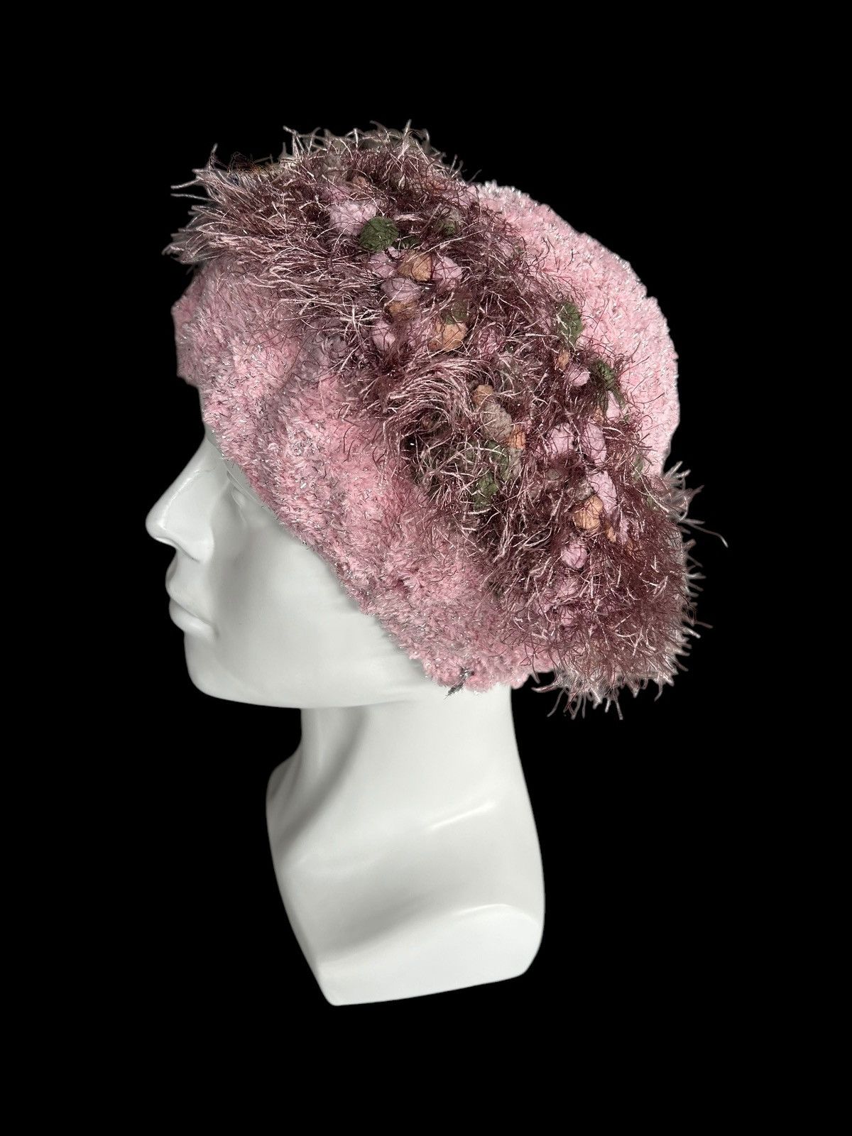 Japanese Brand × Kapital × Vintage Hippies style Fur Crochet knitt big Beanie Hats Size ONE SIZE - 5 Thumbnail