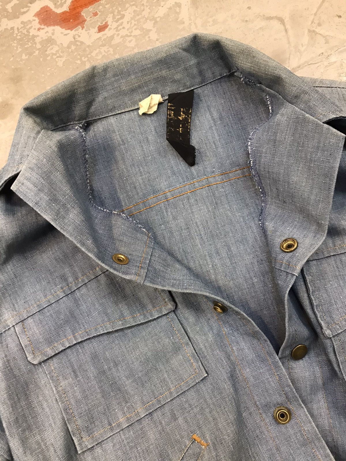 Japanese Brand × Vintage Vintage 70s-80s Tobias Trend Chambray Cotton Blue Denim Size US XXS / EU 40 - 5 Thumbnail