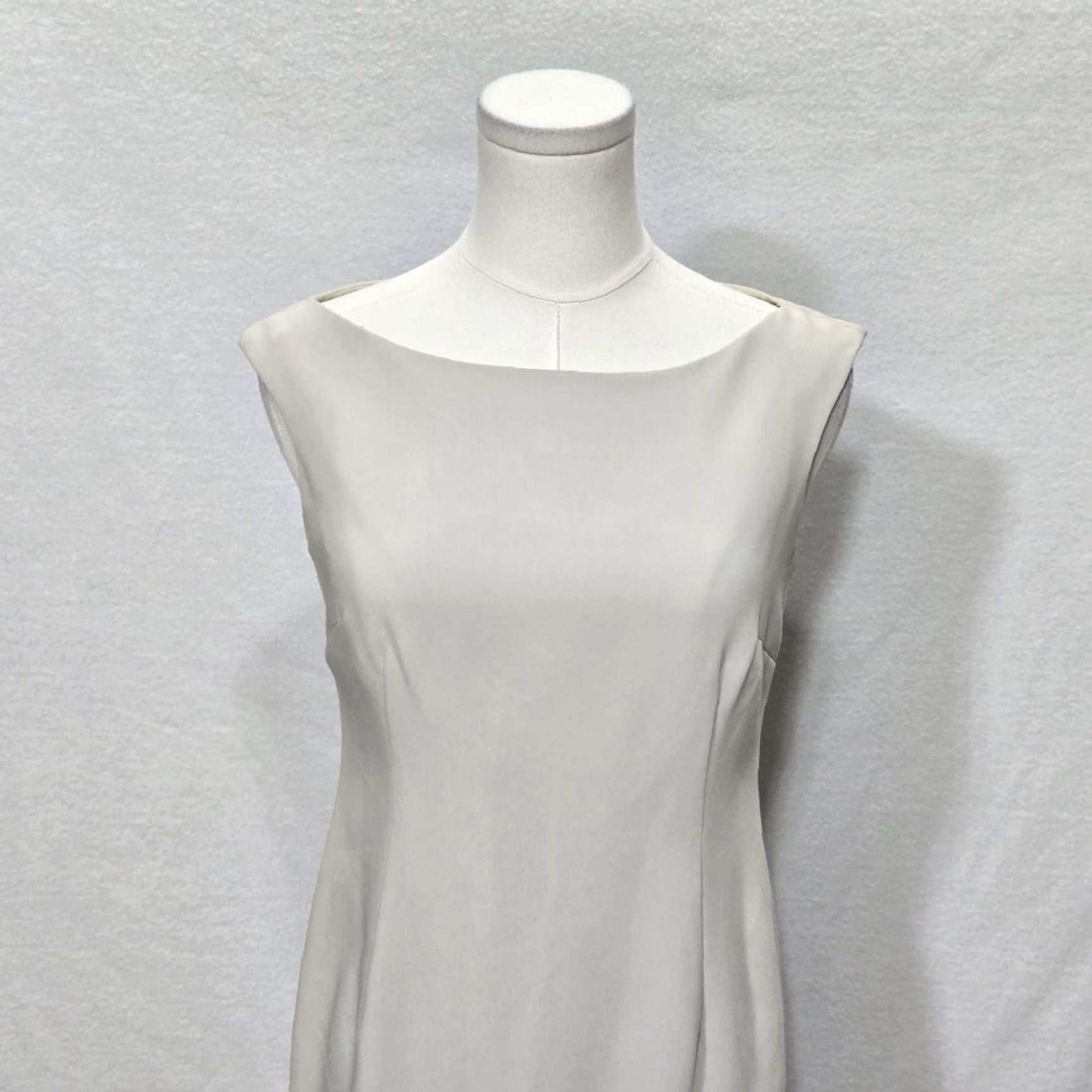 Anne Klein Anne Klein Dress Womens 2 Petite Putty Sleeveless Sheath Career Formal New Tags Size XS / US 0-2 / IT 36-38 - 3 Thumbnail