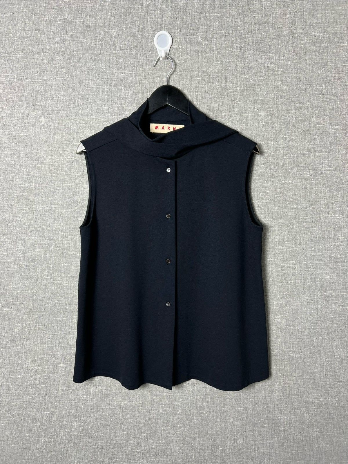 Marni Rare Marni Sleeveless Rayon / Nylon / Elastan Top Vest Size L / US 10 / IT 46 - 7 Thumbnail