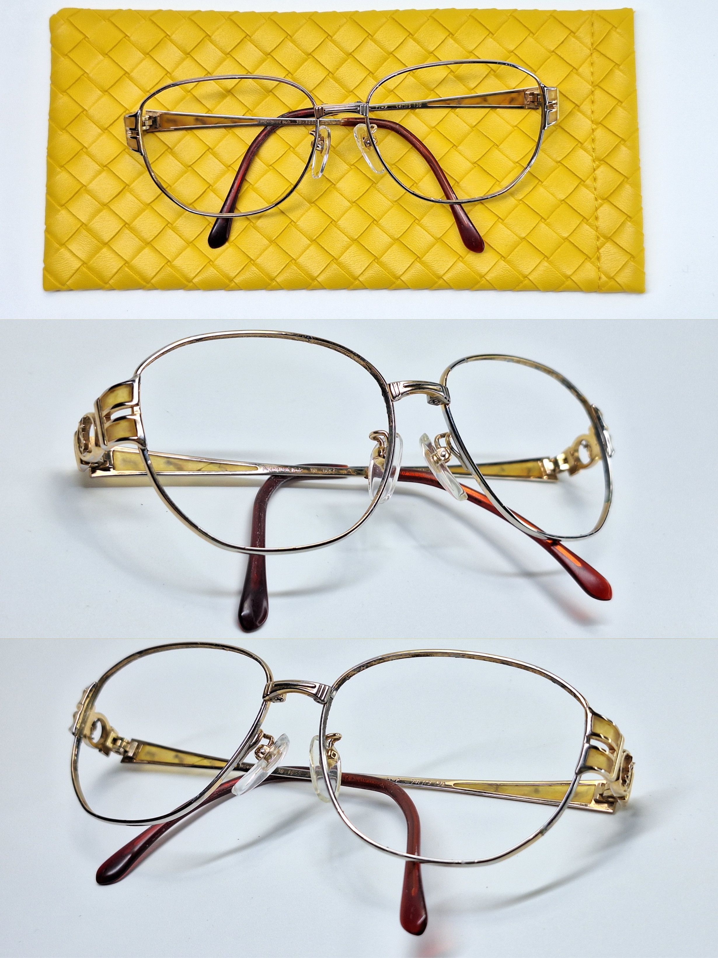 Yves Saint Laurent Yves Saint Laurent 30-4655 Pure Titanium Oval Eyeglasses Size ONE SIZE - 9 Thumbnail