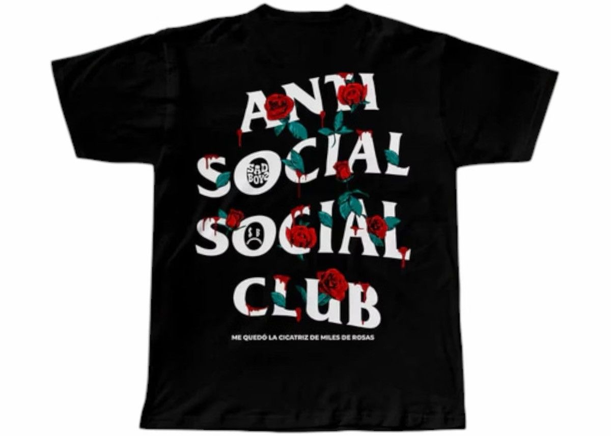 Anti Social Social Club Anti Social Social Club Sadboyz Miles de Rosas Tee Size XL Size US XL / EU 56 / 4 - 1 Thumbnail