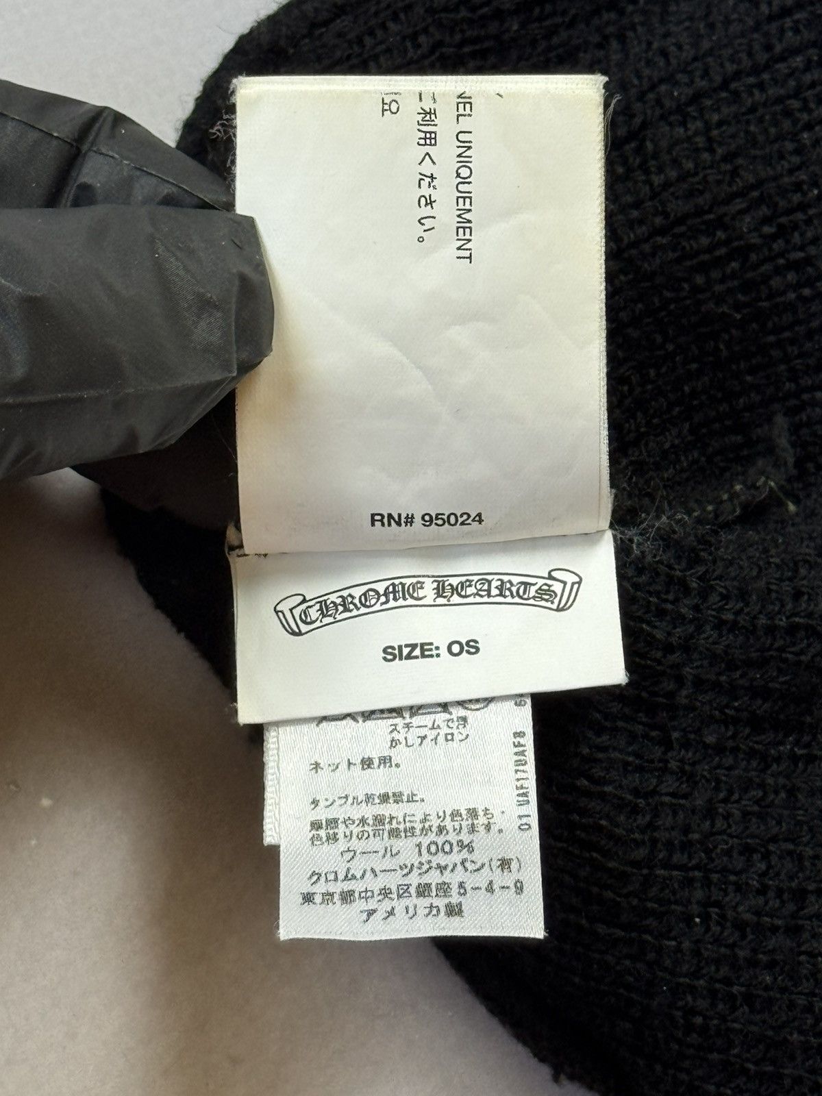 Chrome Hearts Vintage Chrome Hearts CH Logo Woolen Beanie Size ONE SIZE - 12 Thumbnail
