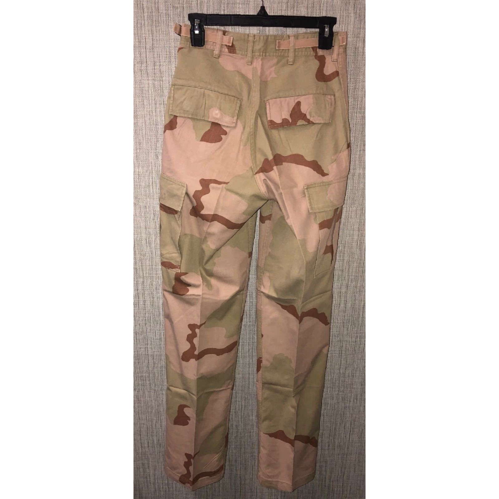 Vintage VINTAGE Mens Beige Camouflage Military Pants Size XS Long Size US 27 - 4 Thumbnail