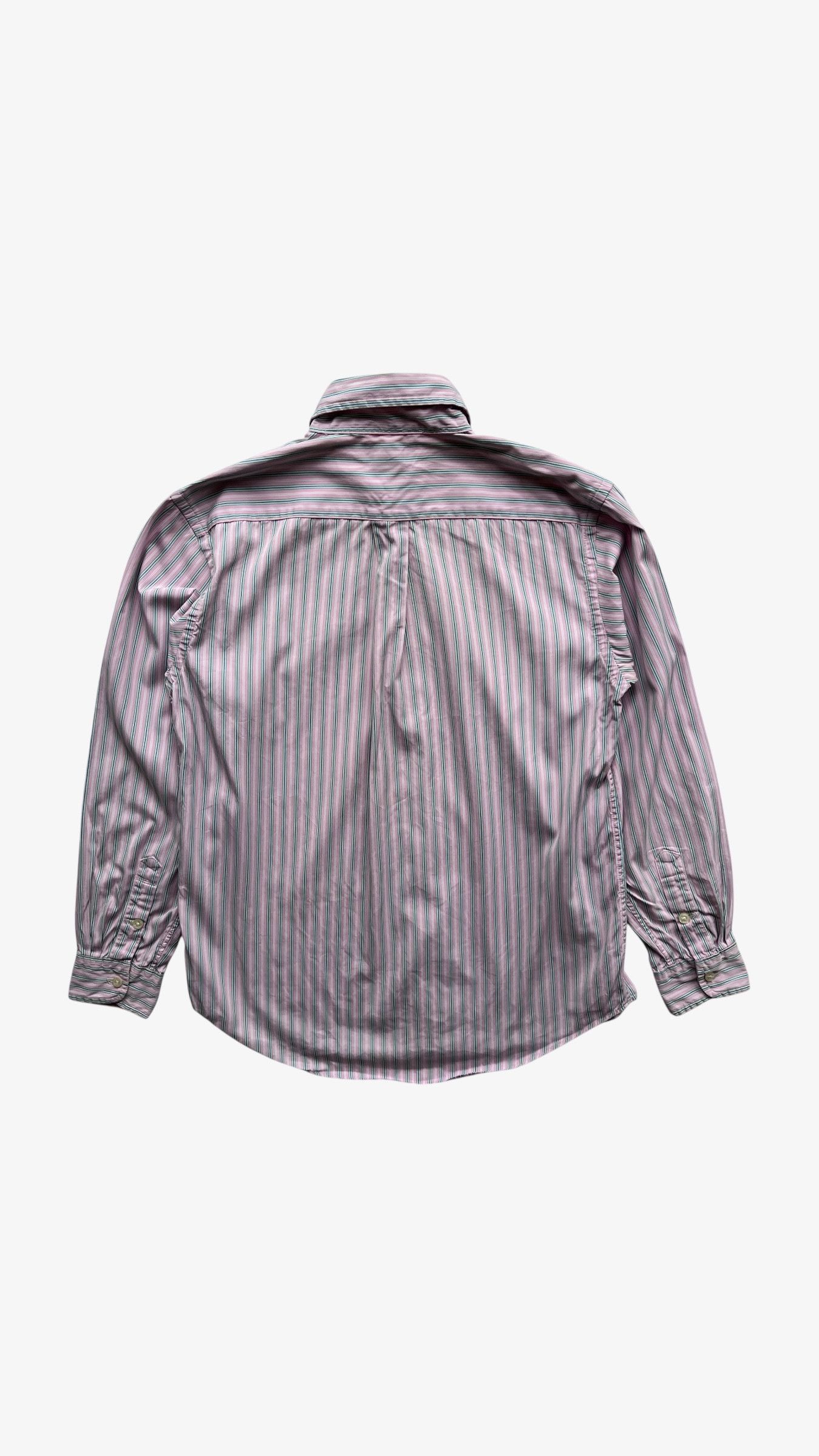 Ralph Lauren Vintage 90s Men's Ralph Lauren Pink Striped Shirt Size US L / EU 52-54 / 3 - 4 Thumbnail
