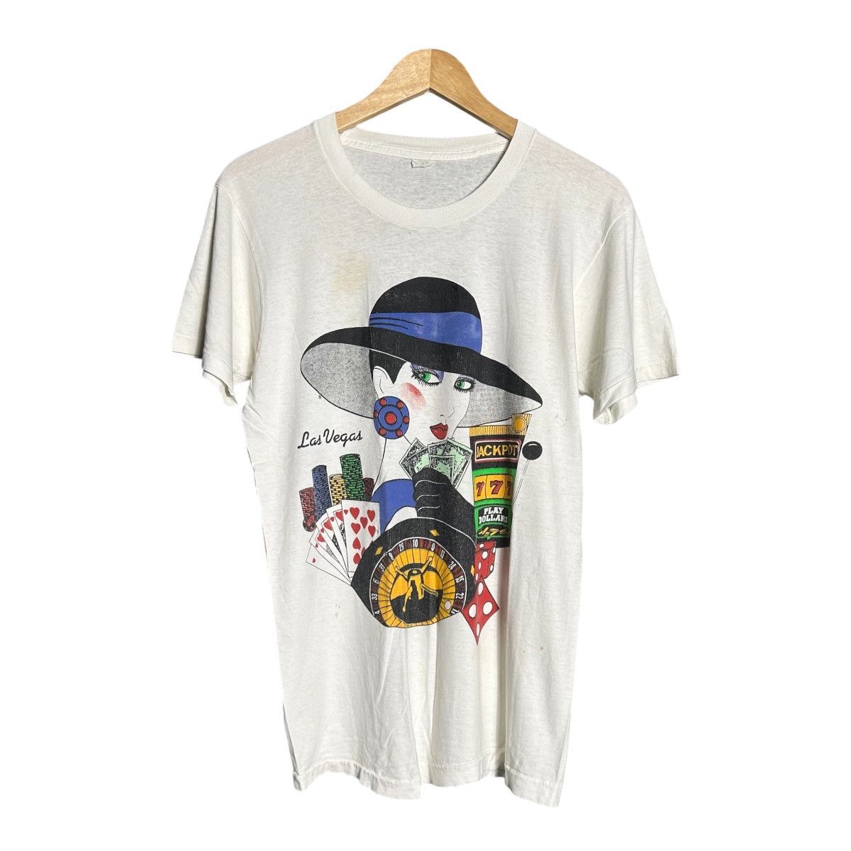 Other Vintage Las Vegas Woman Casino Art Tee Size M / US 6-8 / IT 42-44 - 1 Thumbnail