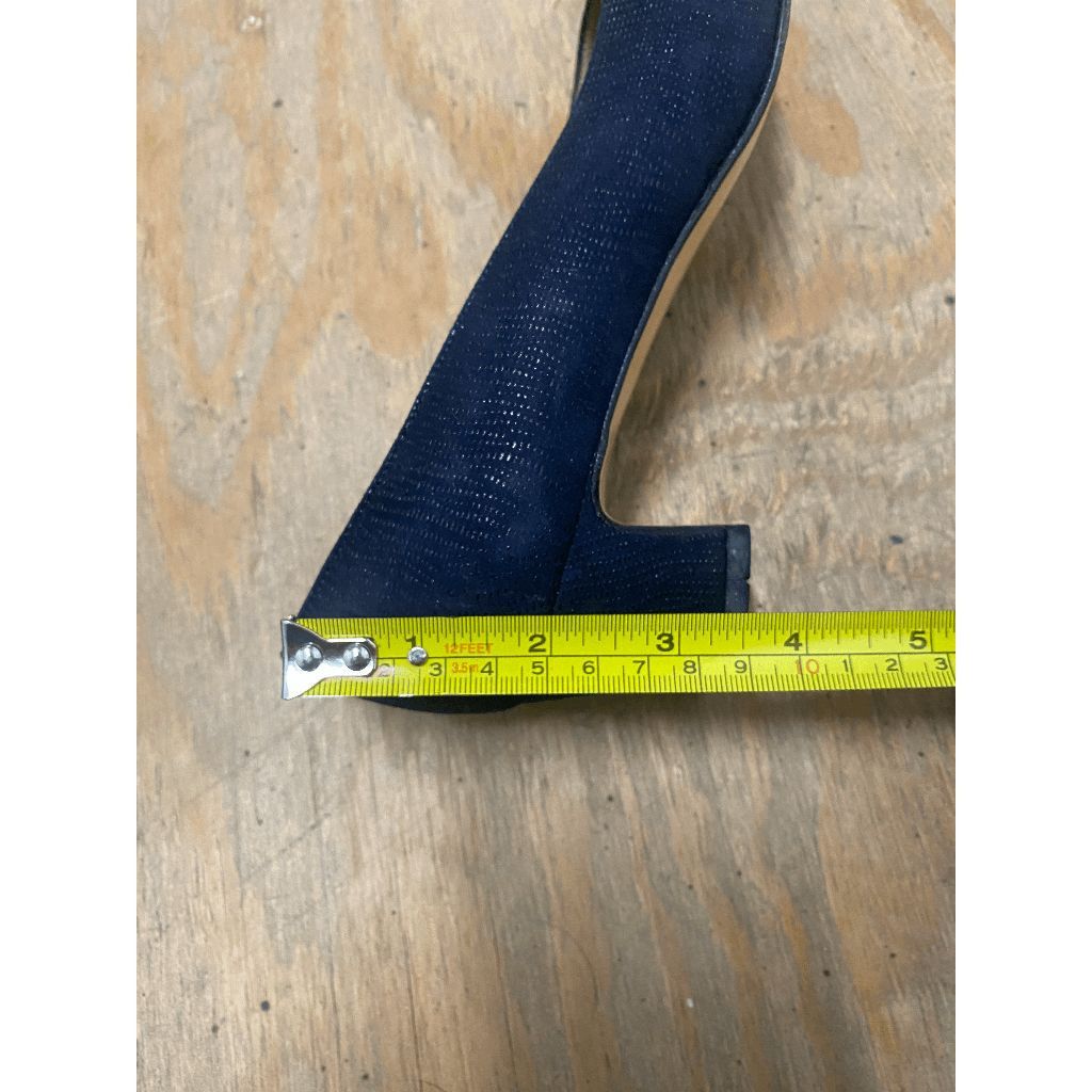Salvatore Ferragamo Salvatore Ferragamo Vintage Navy Blue Pumps, Block Heels, Size 8.5 Size US 8.5 / IT 38.5 - 8 Thumbnail