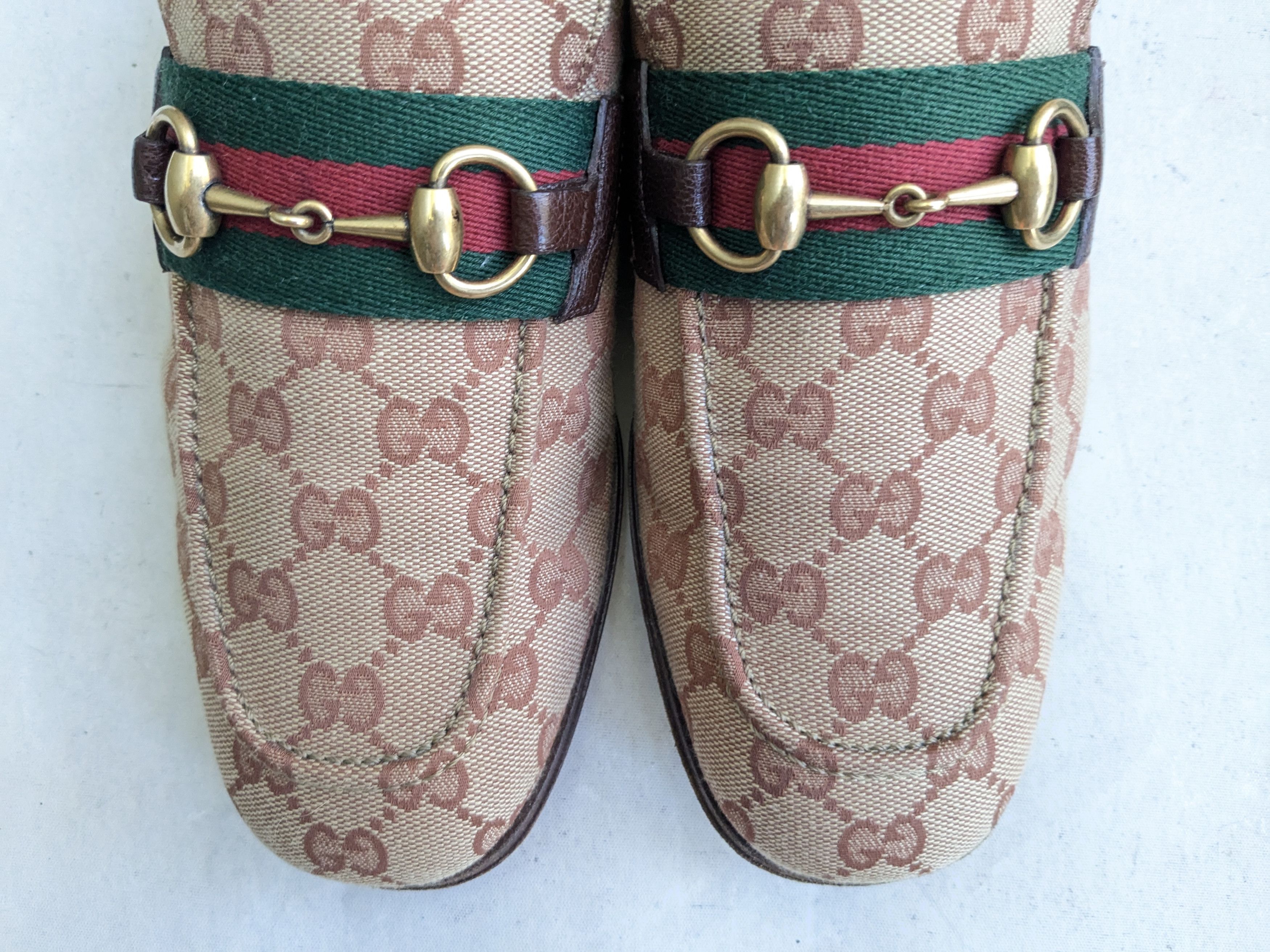 Gucci Gucci Horsebit Loafers Brown 8.5 Snaffle Bit Monogram Size US 8.5 / EU 41-42 - 3 Thumbnail