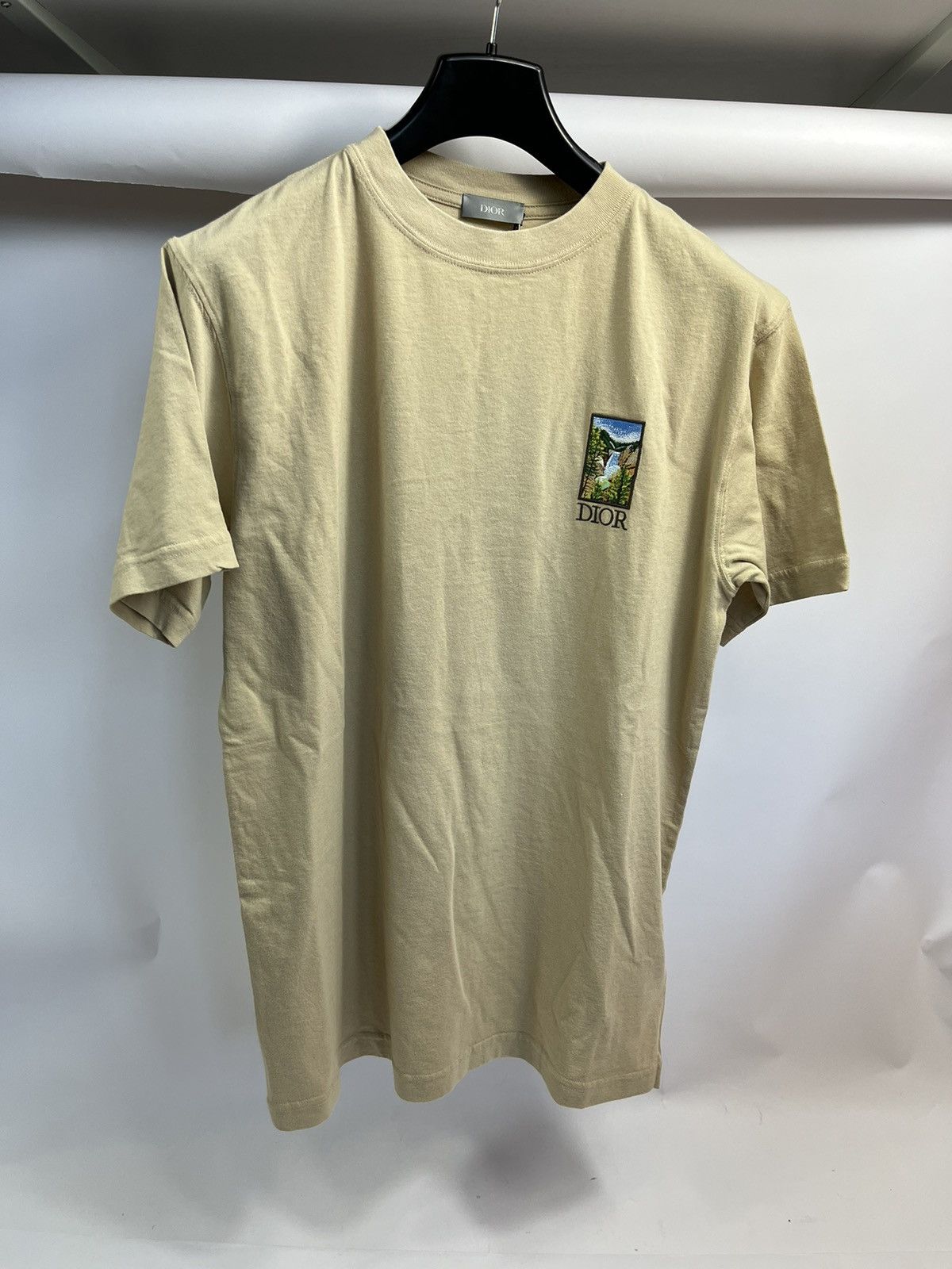 Dior Yellow Stone embroidered logo back print t-shirt Size US S / EU 44-46 / 1 - 2 Thumbnail