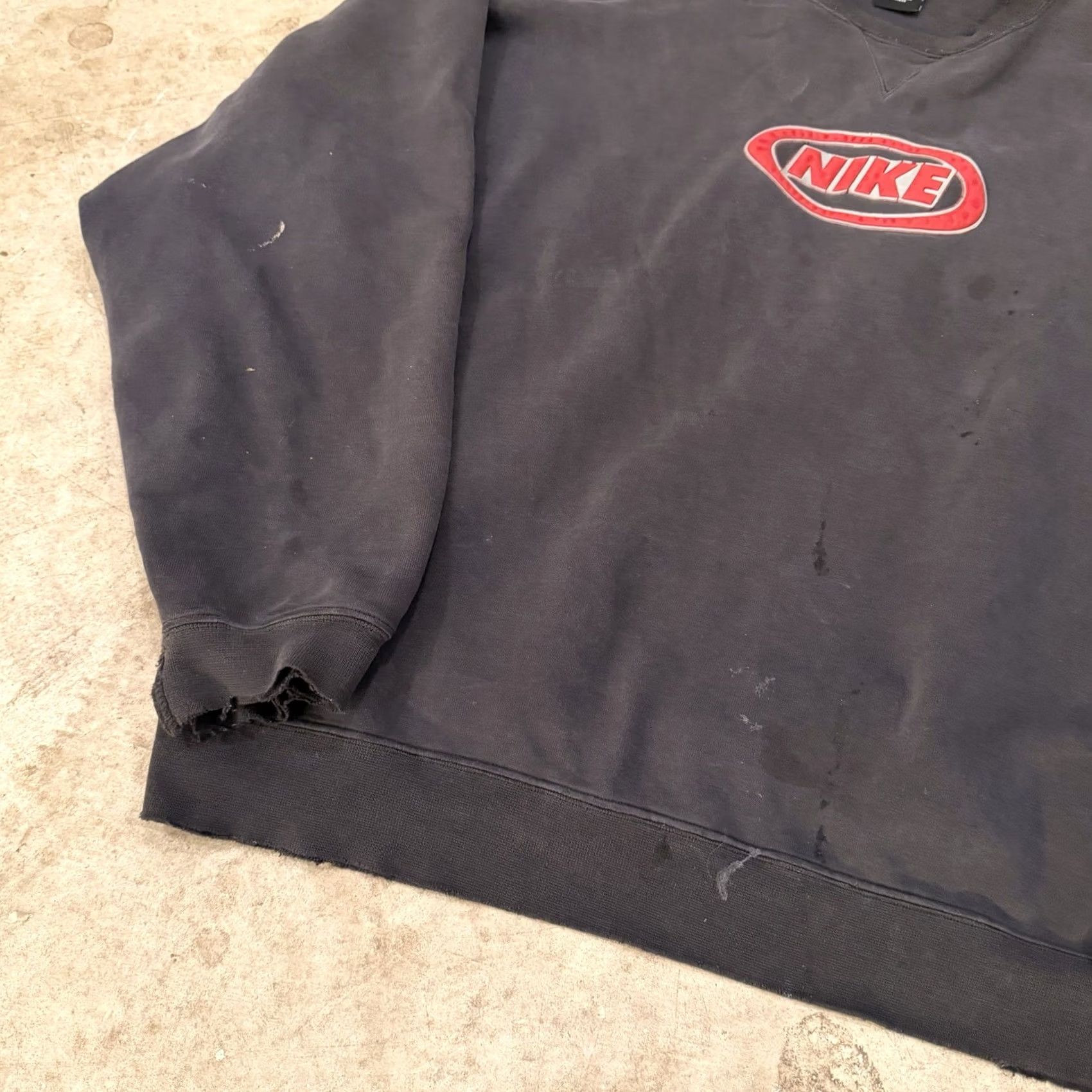 Nike VINTAGE Nike XL Sweatshirt Men 90s Big Logo Reflex Circle Black Size US XL / EU 56 / 4 - 5 Thumbnail