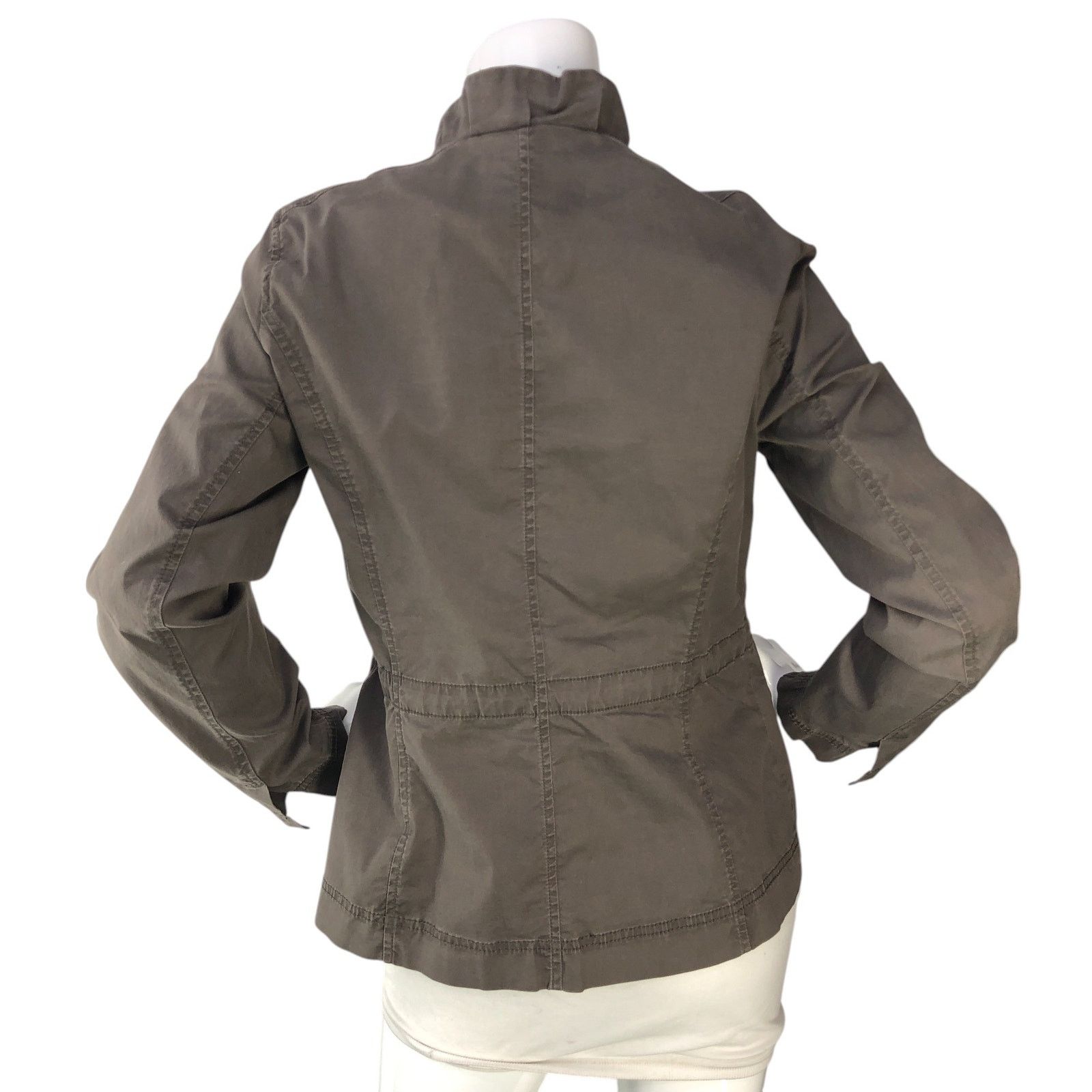 Eileen Fisher Eileen Fisher Size S Shacket Ruffle Collar Utility TINY FLAW Size S / US 4 / IT 40 - 7 Thumbnail