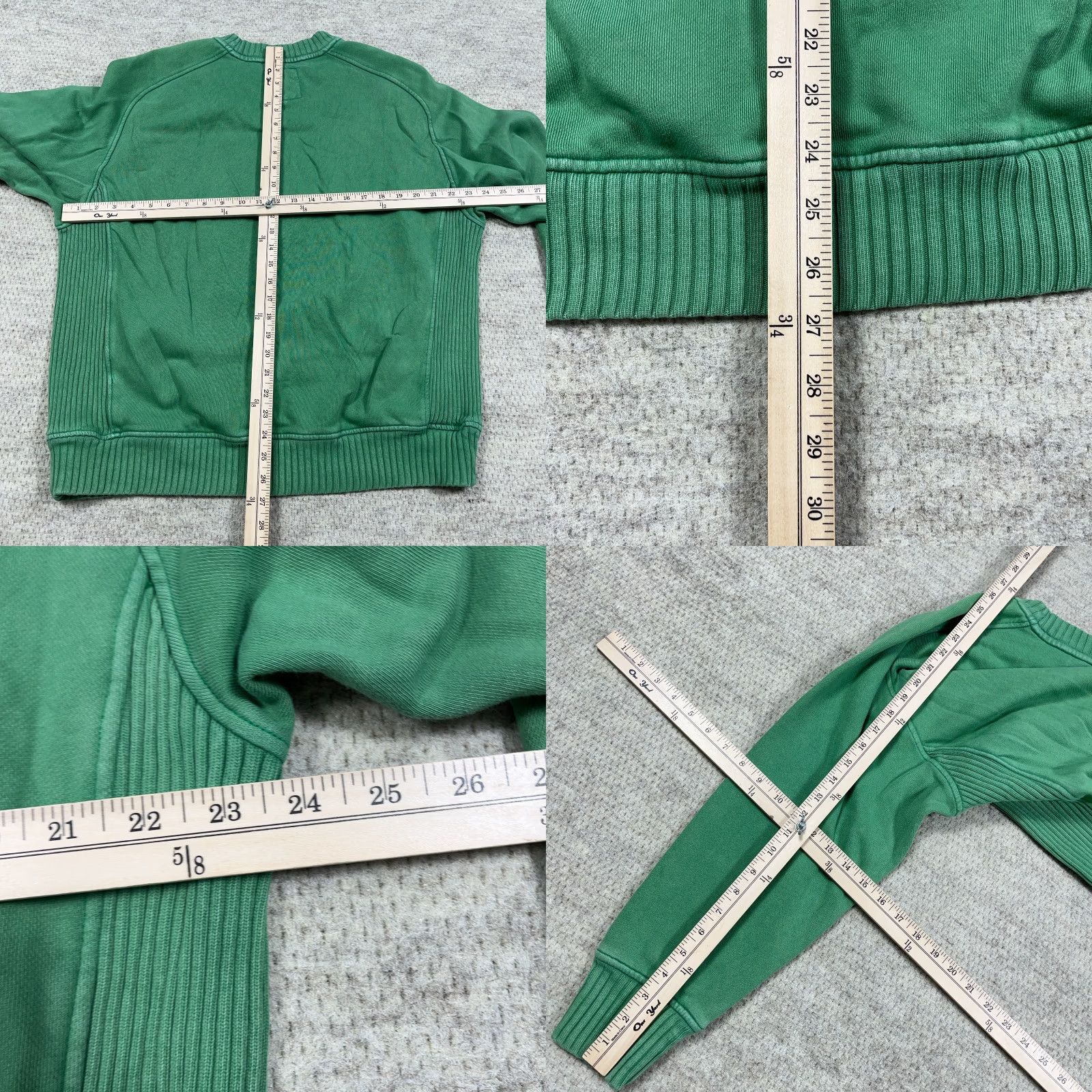Vintage Aerie Sweatshirt Women Small Green Crewneck Pullover Logo Embroidered Oversized Casual Activewear Size S / US 4 / IT 40 - 8 Thumbnail