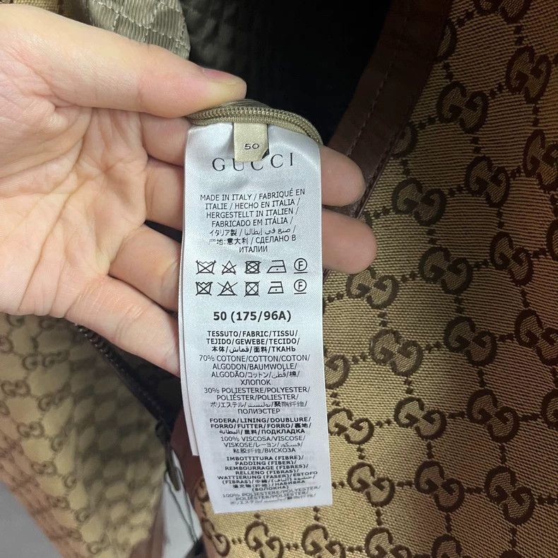 Gucci Gucci The latest brown full-print pattern logo round-neck z Size US M / EU 48-50 / 2 - 6 Thumbnail