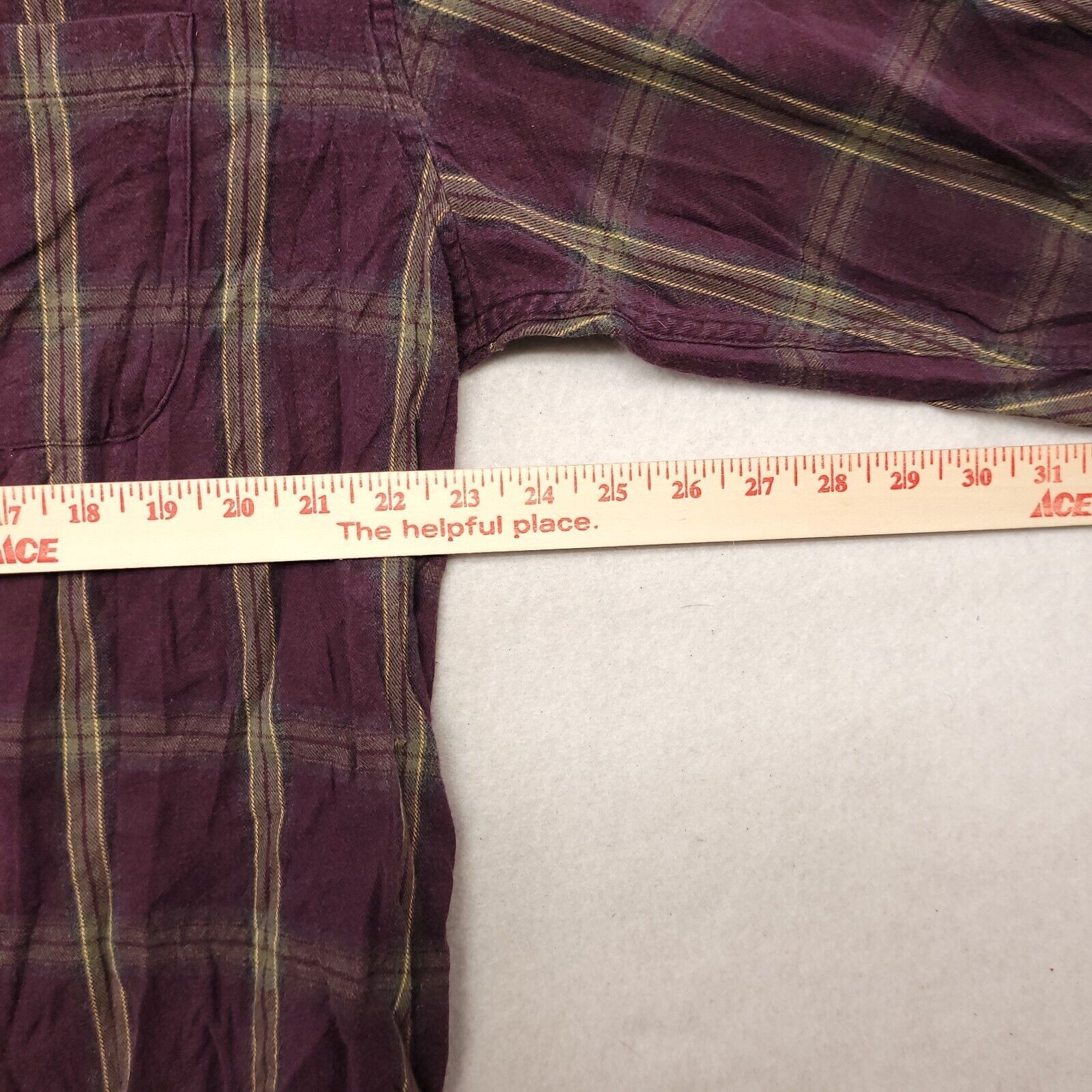 Izod IZOD Tartan Flannel Shirt Mens Size Extra Large XL Maroon Size US XL / EU 56 / 4 - 9 Thumbnail
