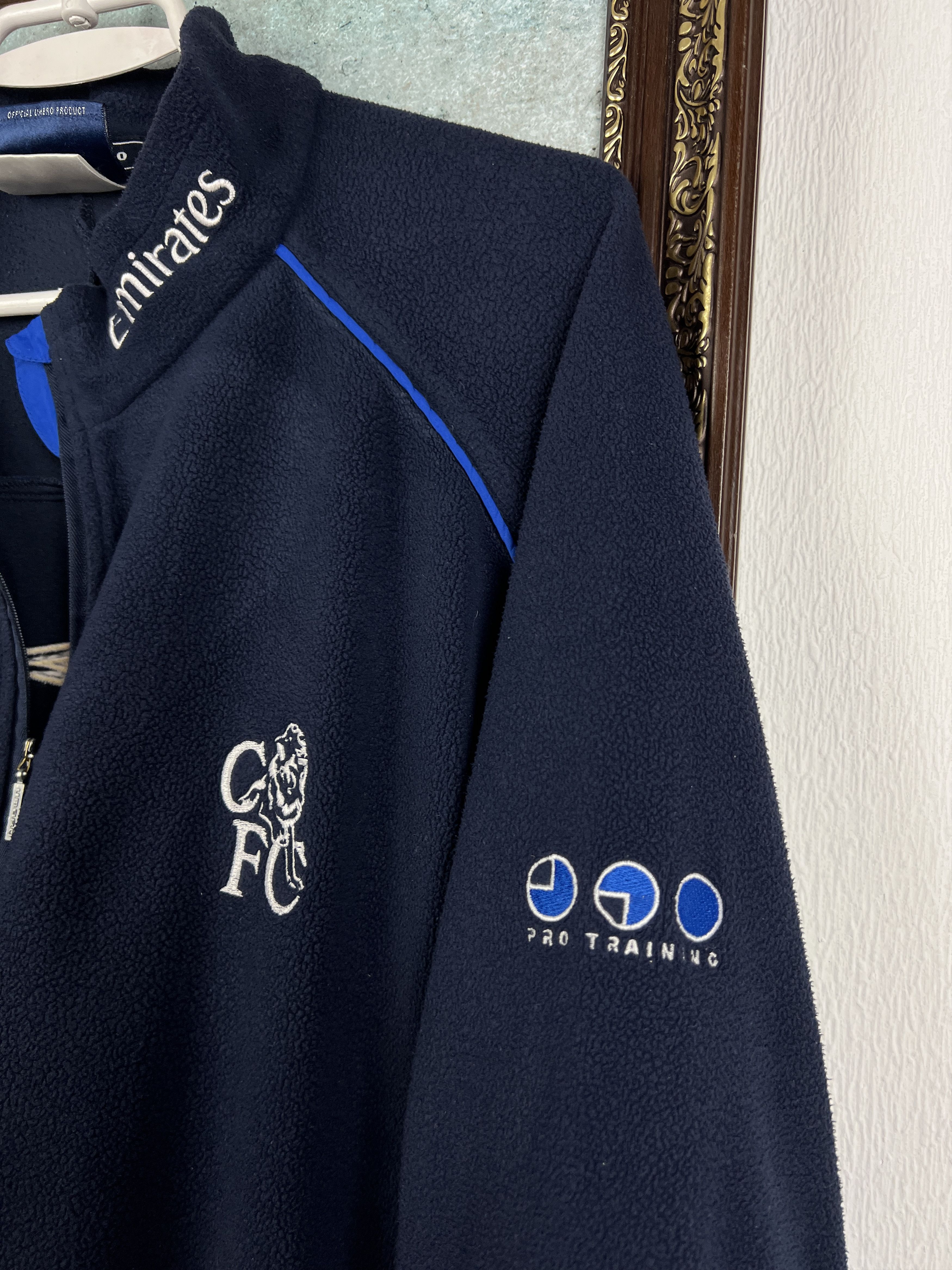Umbro Vintage Chelsea Football Fleece Jacket Soccer Track Top Size US XXL / EU 58 / 5 - 3 Thumbnail